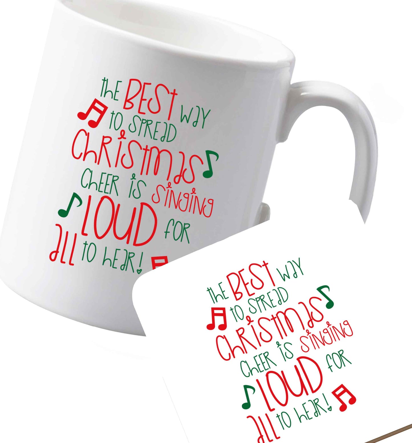 10 oz Ceramic mug and coaster Favourite Type Pan Pancake both sides