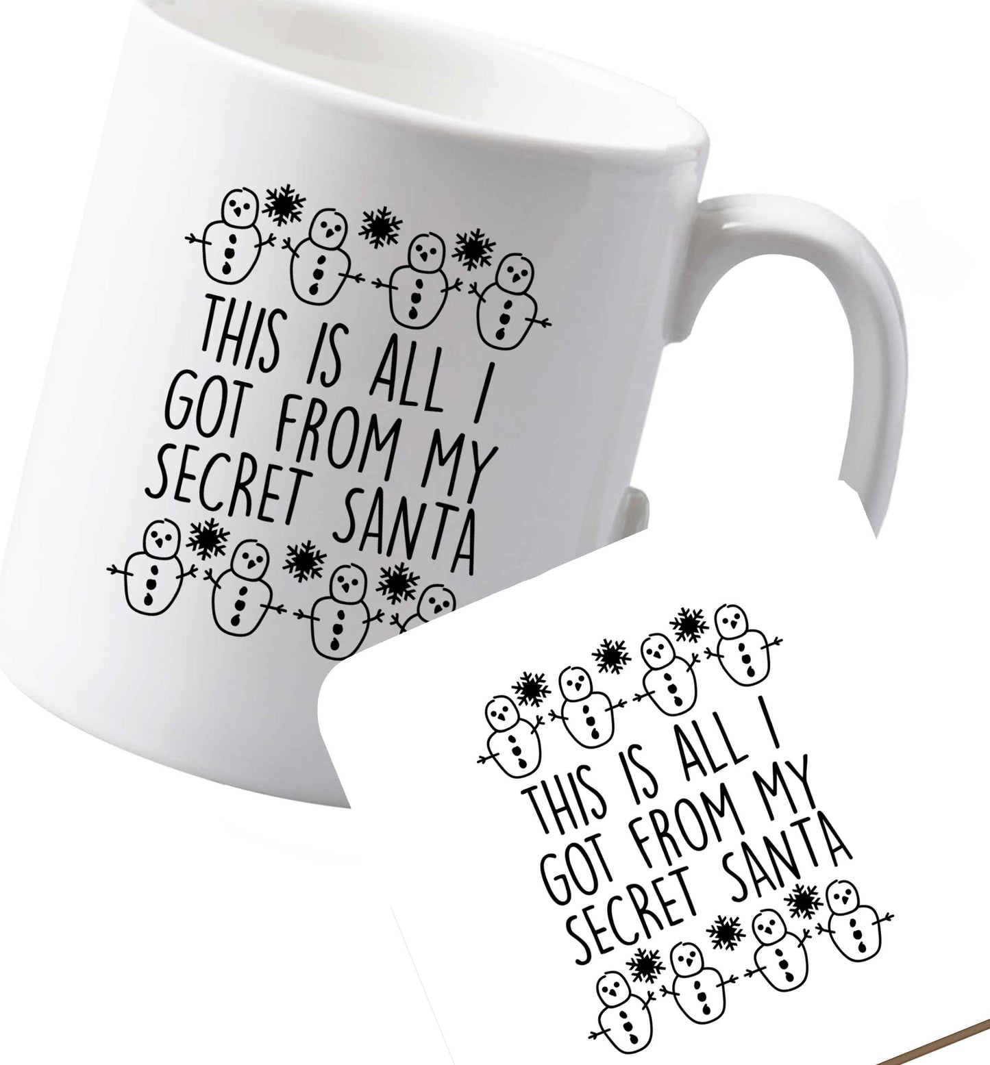 10 oz Ceramic mug and coaster Favourite Type Pan Pancake both sides