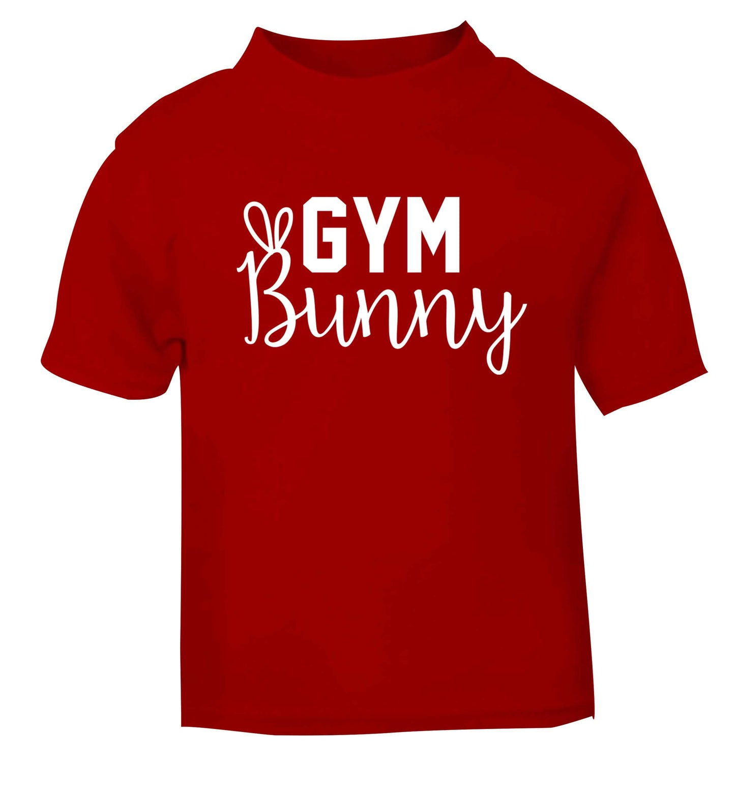 gym bunny red baby toddler Tshirt 2 Years