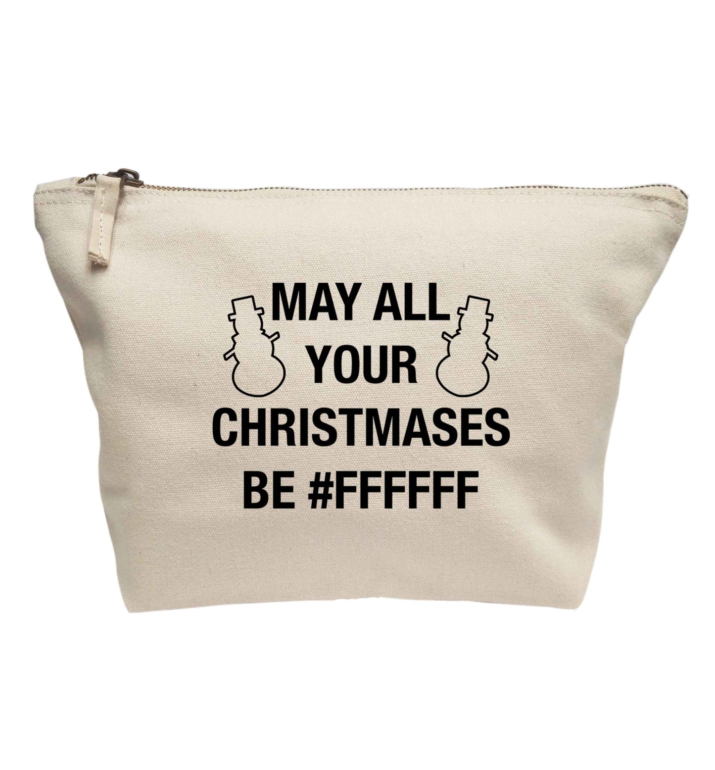 May all your Christmases be #FFFFFF | Makeup / wash bag