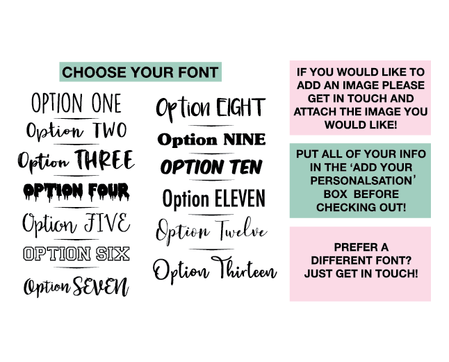 Font choice for personalised silver metal round keyring