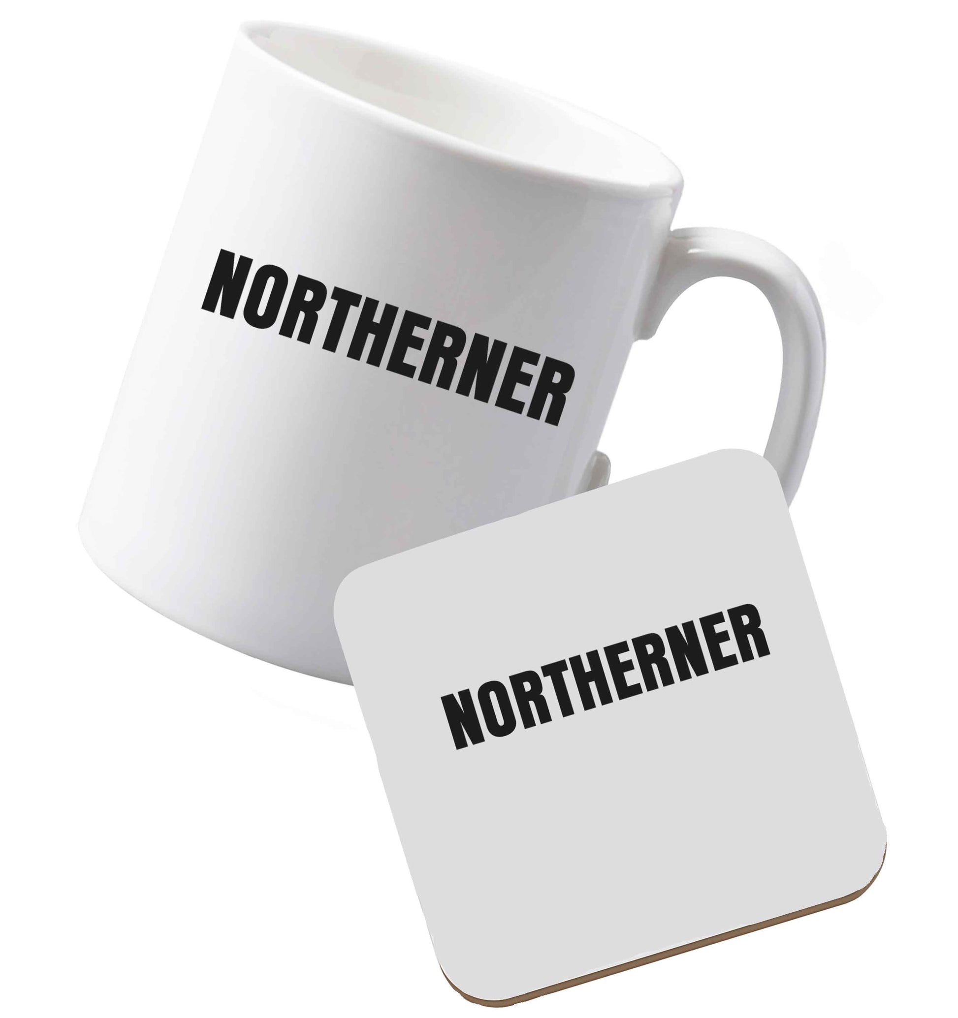 10 oz Ceramic mug and coaster Northerner both sides