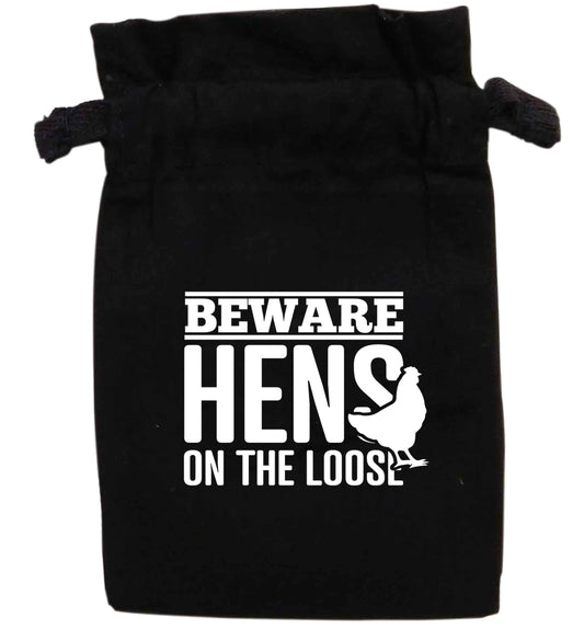 Beware hens on the loose | XS - L | Pouch / Drawstring bag / Sack | Organic Cotton | Bulk discounts available!