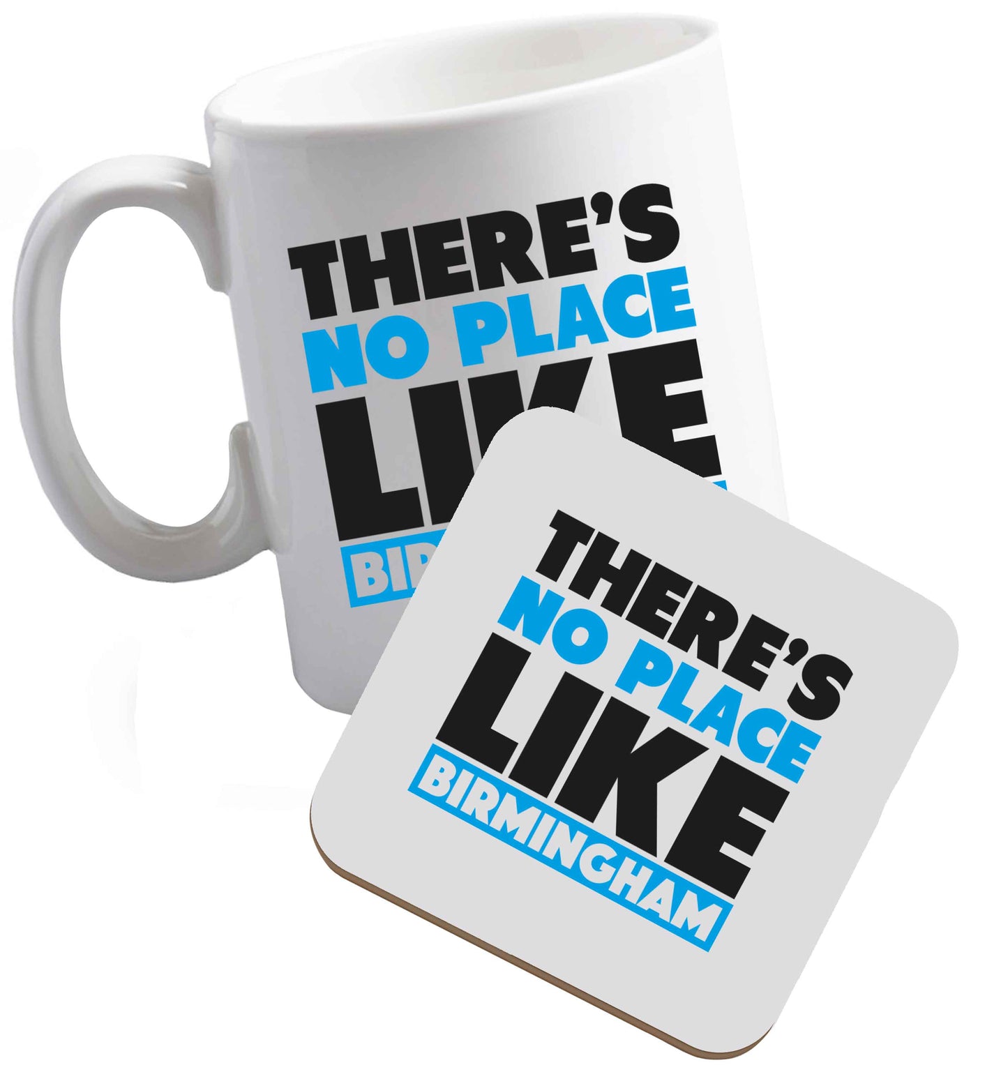 10 oz Tis The Season to Drink Whisky ceramic mug and coaster set right handed