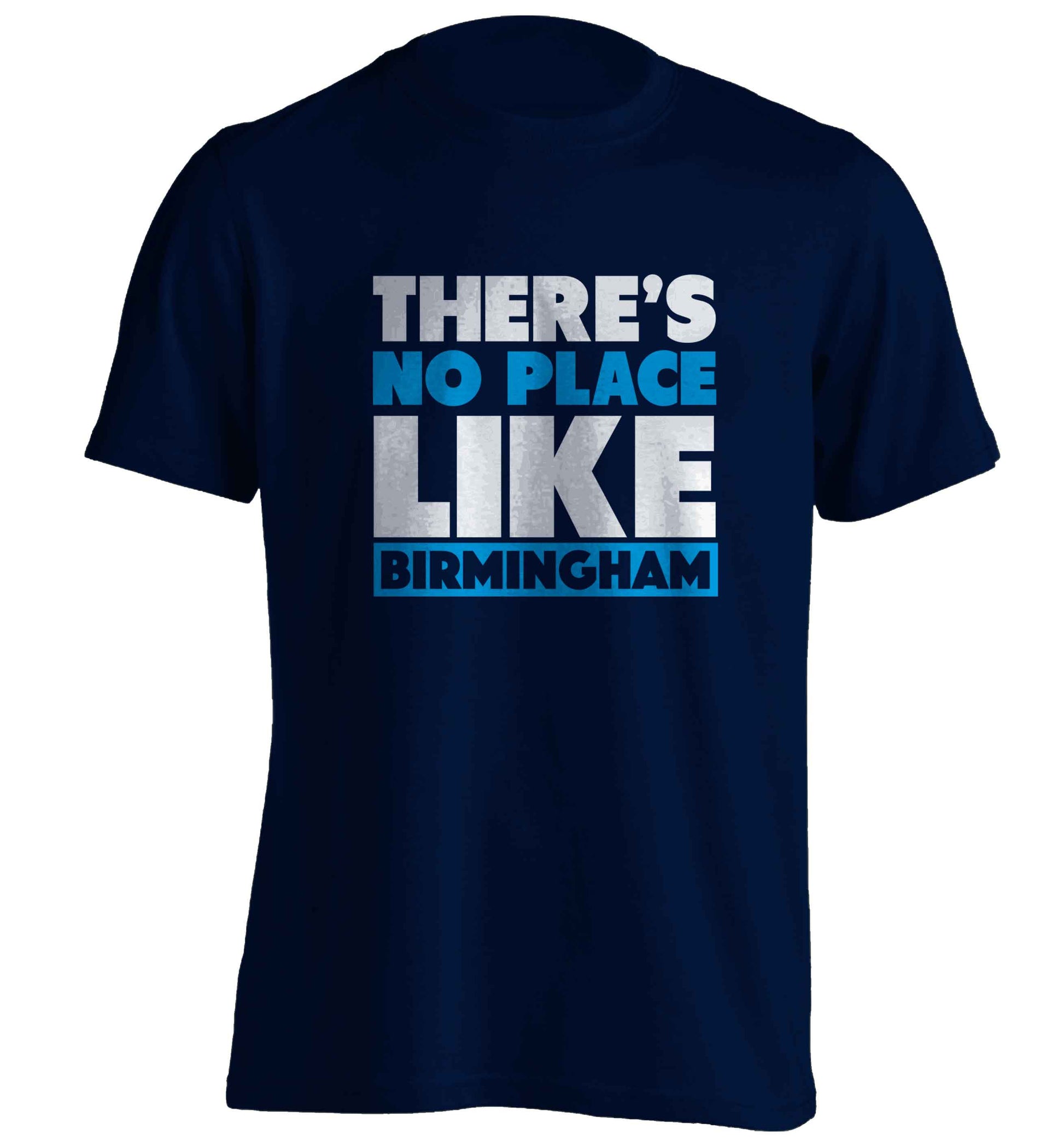 There's no place like Birmingham adults unisex navy Tshirt 2XL