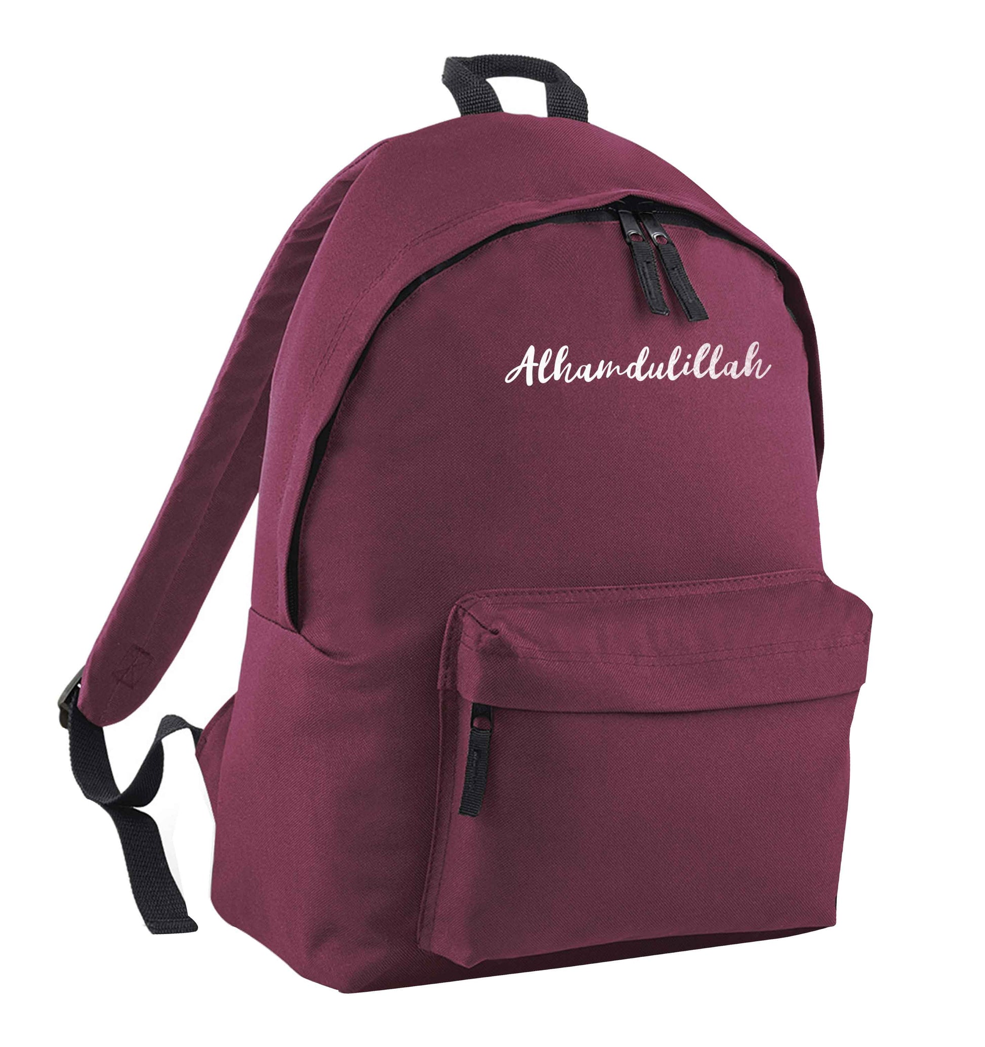 alhamdulillah maroon adults backpack