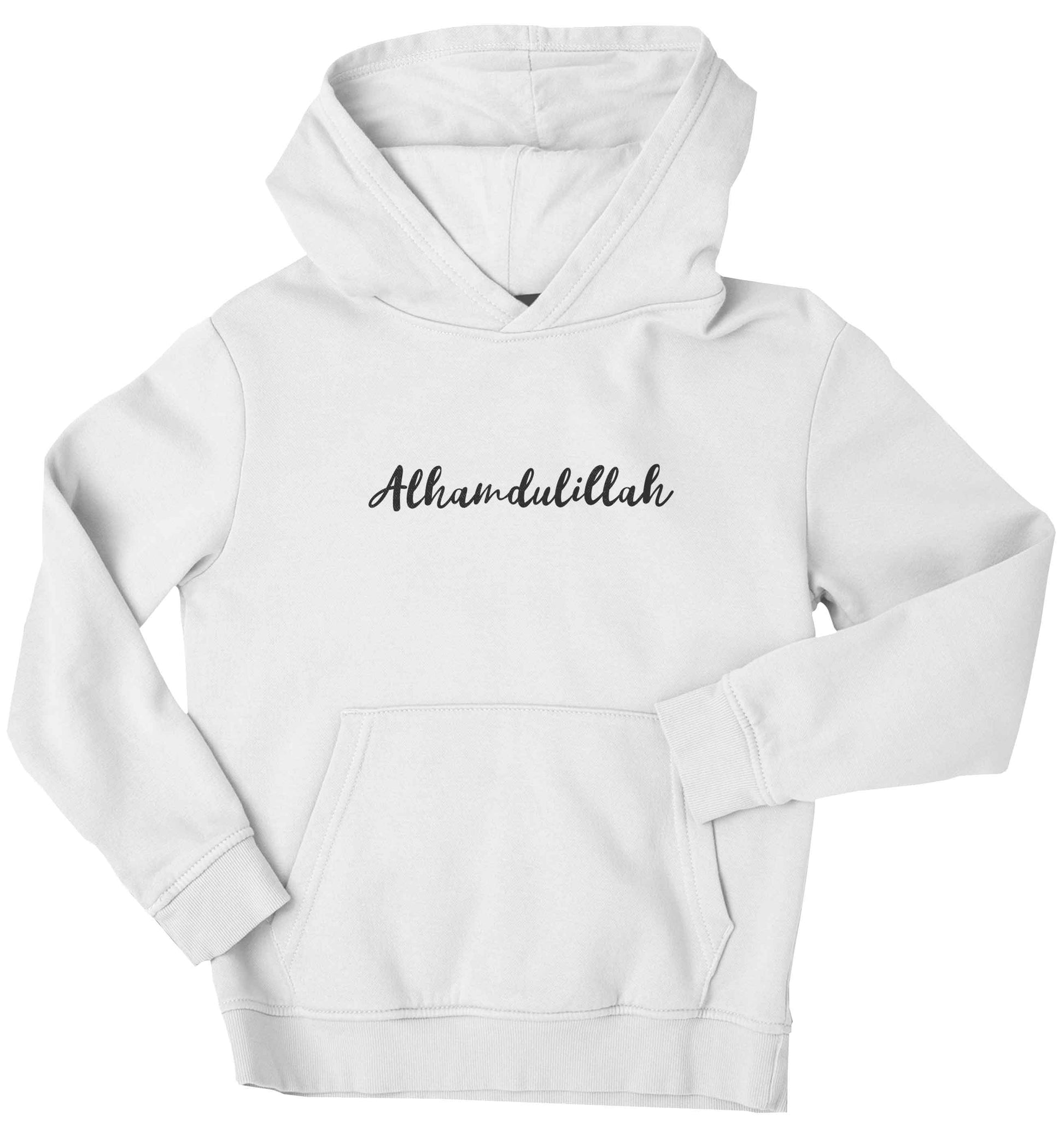 alhamdulillah children's white hoodie 12-13 Years