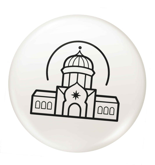 mosque masjid small 25mm Pin badge