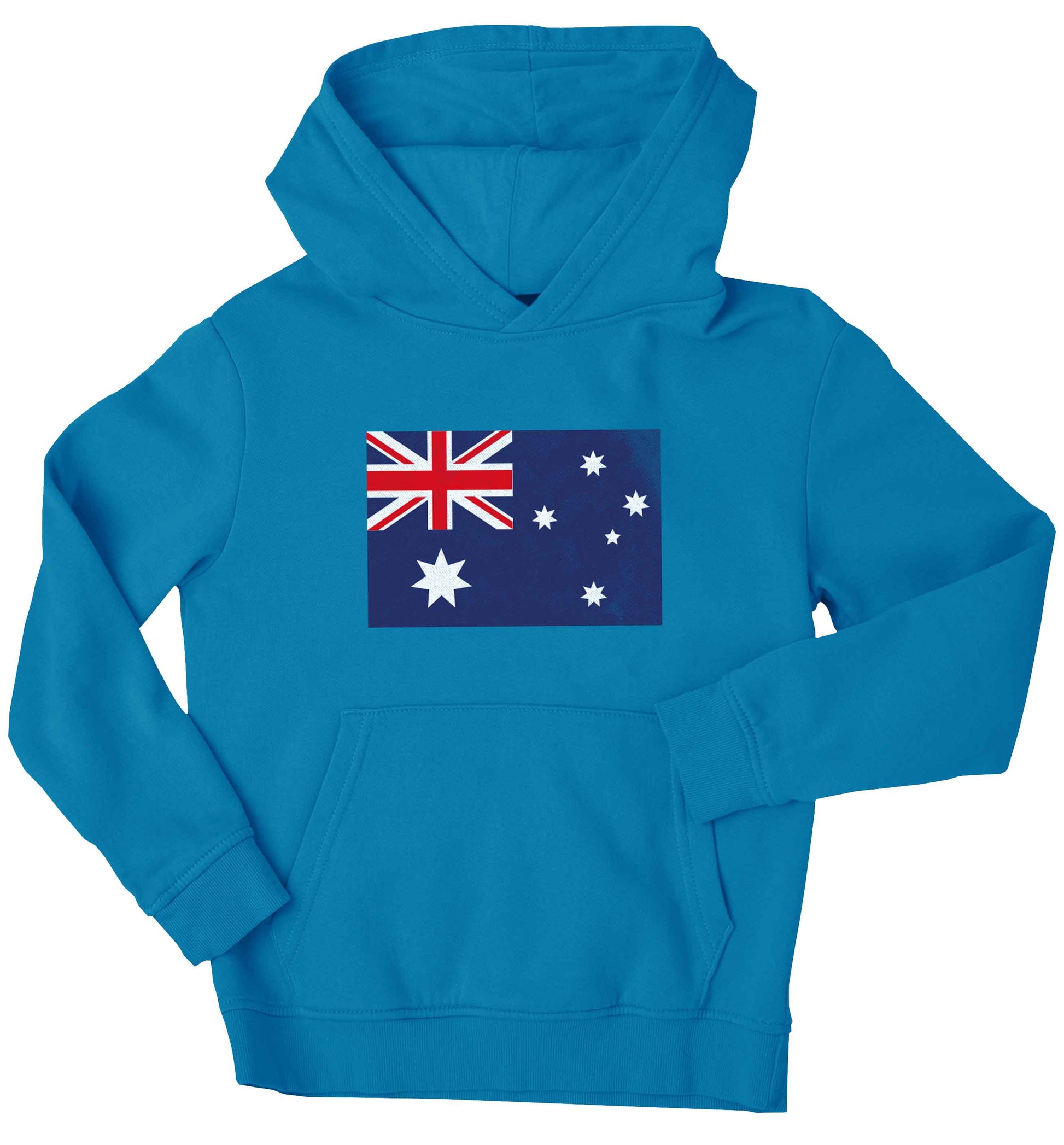 Australian Flag children's blue hoodie 12-13 Years