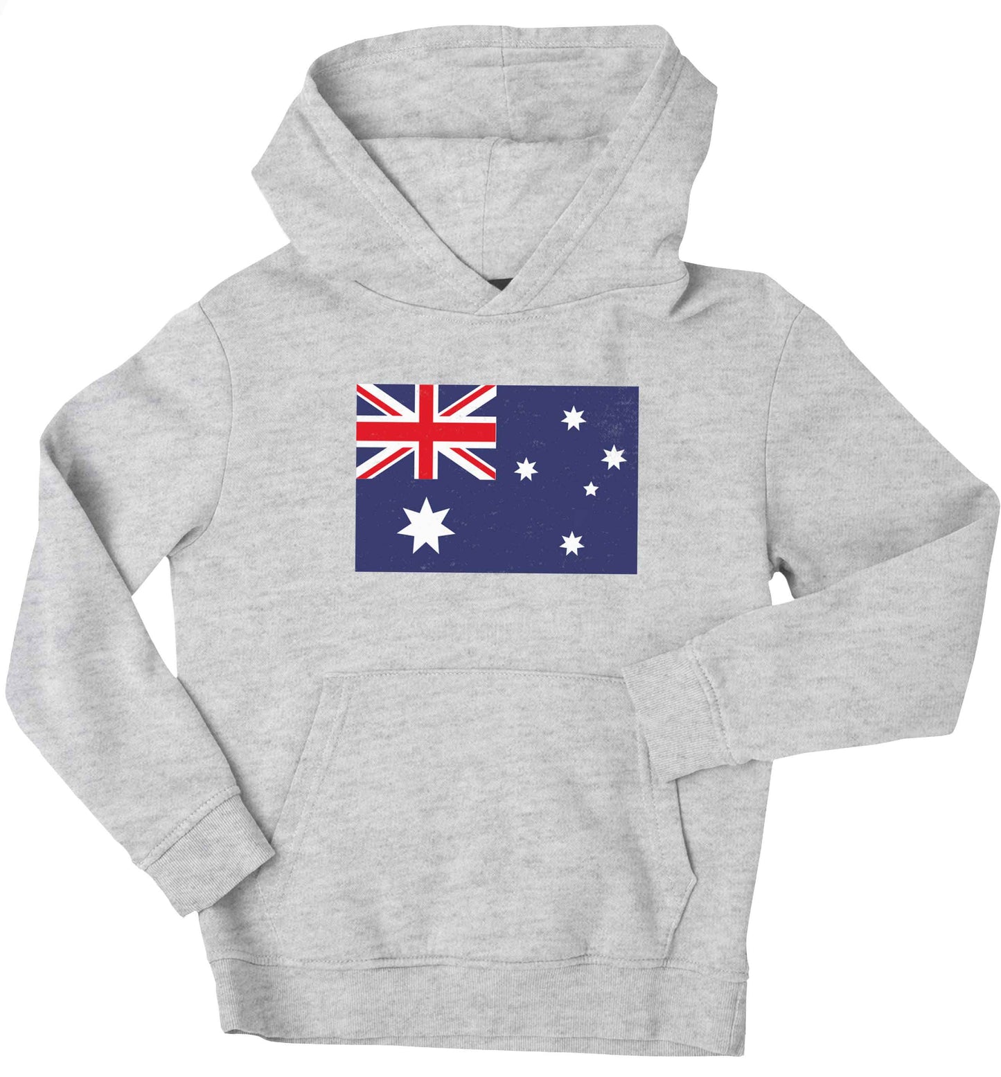 Australian Flag children's grey hoodie 12-13 Years