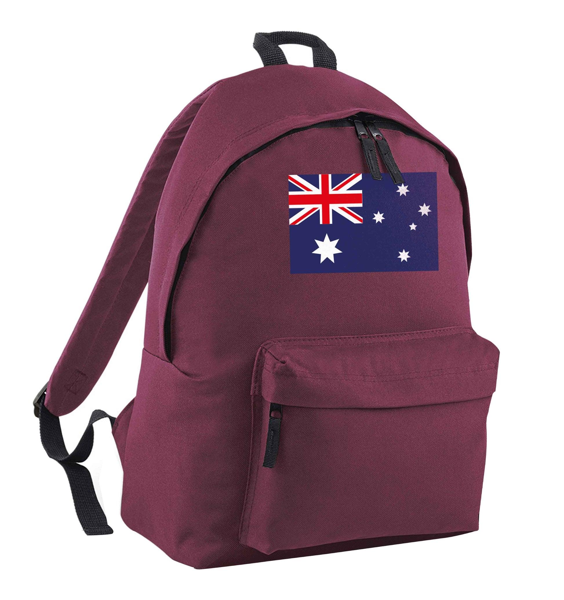 Australian Flag maroon children's backpack