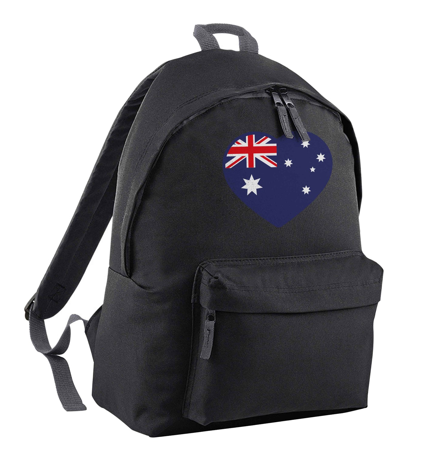 Australian Heart black children's backpack