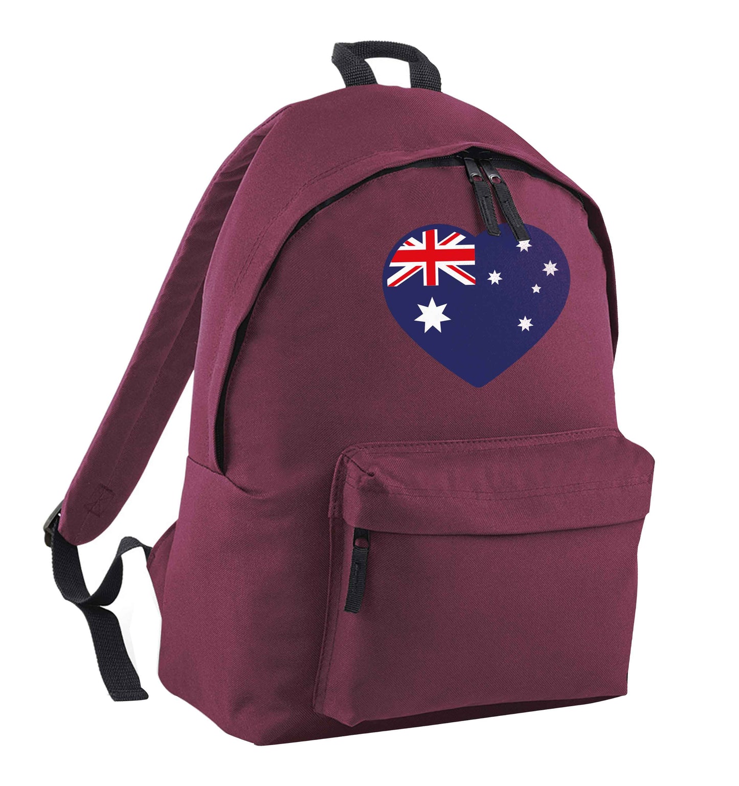 Australian Heart maroon children's backpack