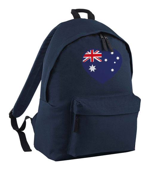 Australian Heart navy children's backpack