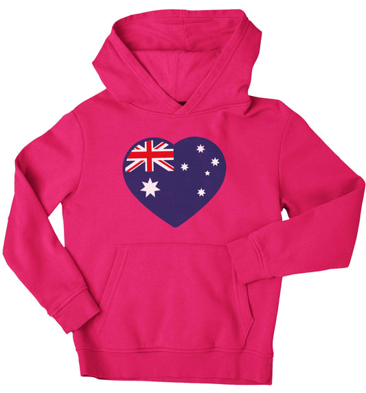 Australian Heart children's pink hoodie 12-13 Years
