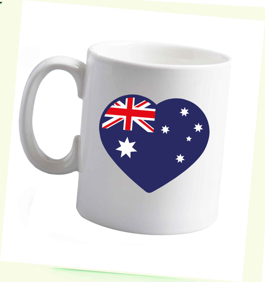 10 ozAustralian Heart ceramic mug right handed