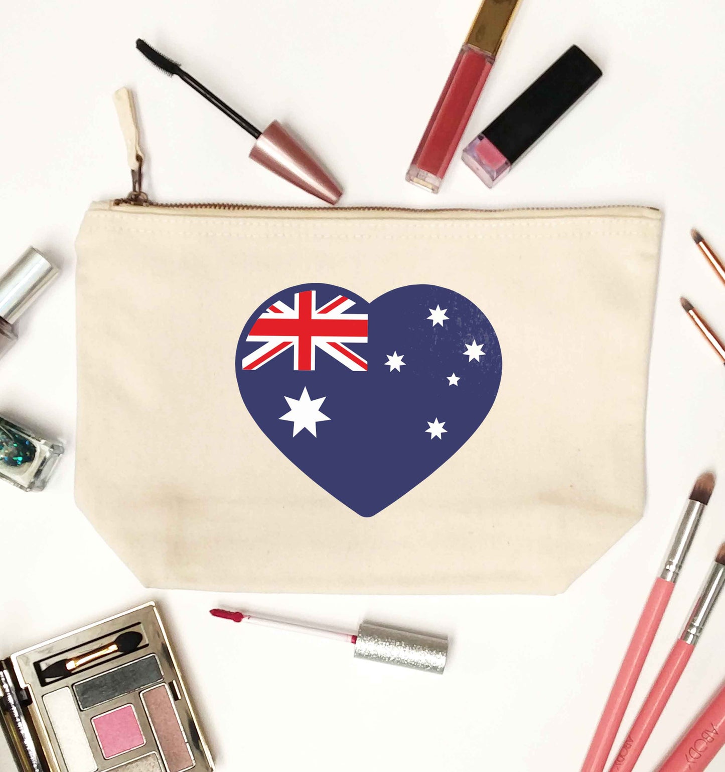 Australian Heart natural makeup bag