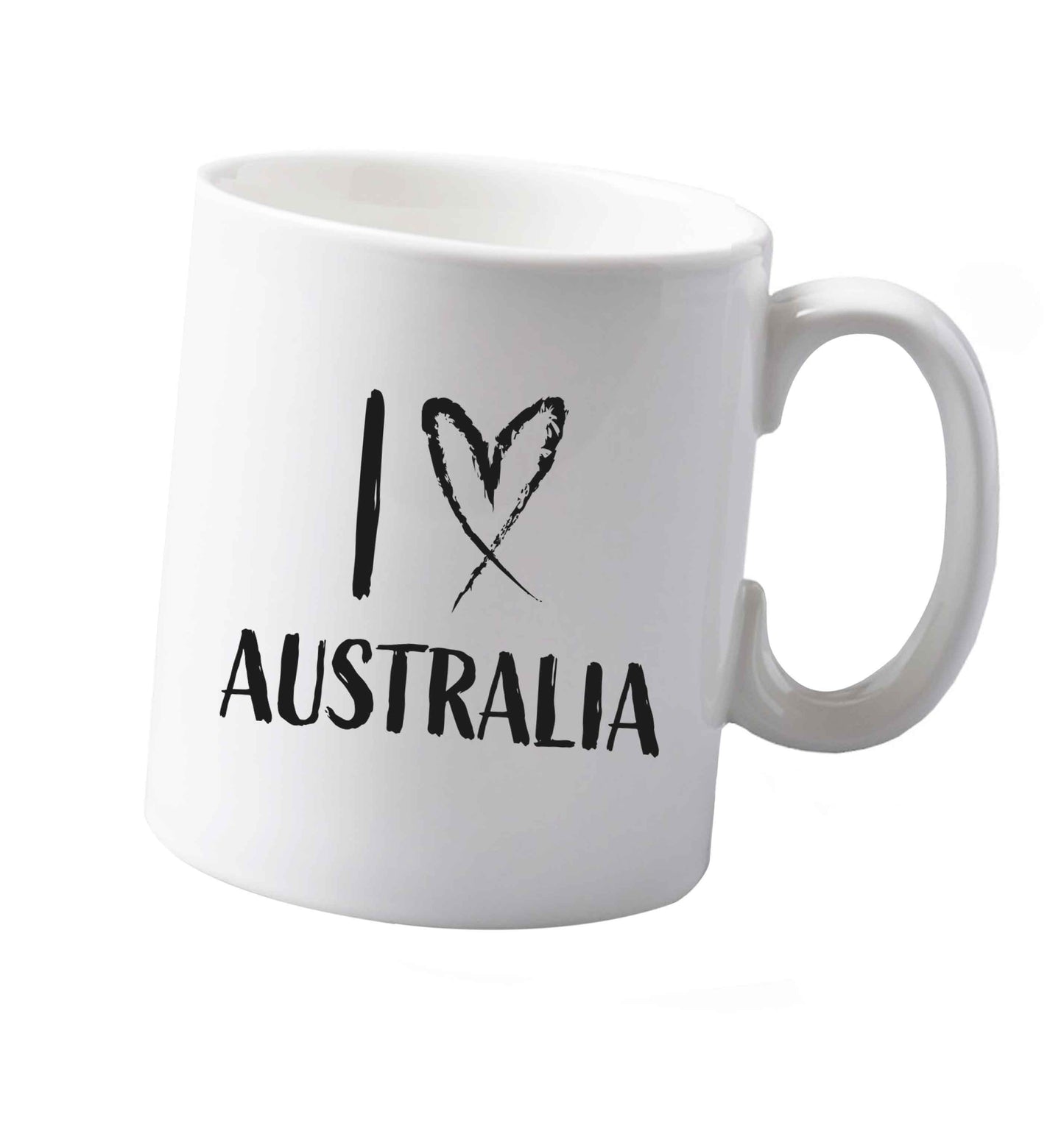 10 oz I Love Australia ceramic mug both sides