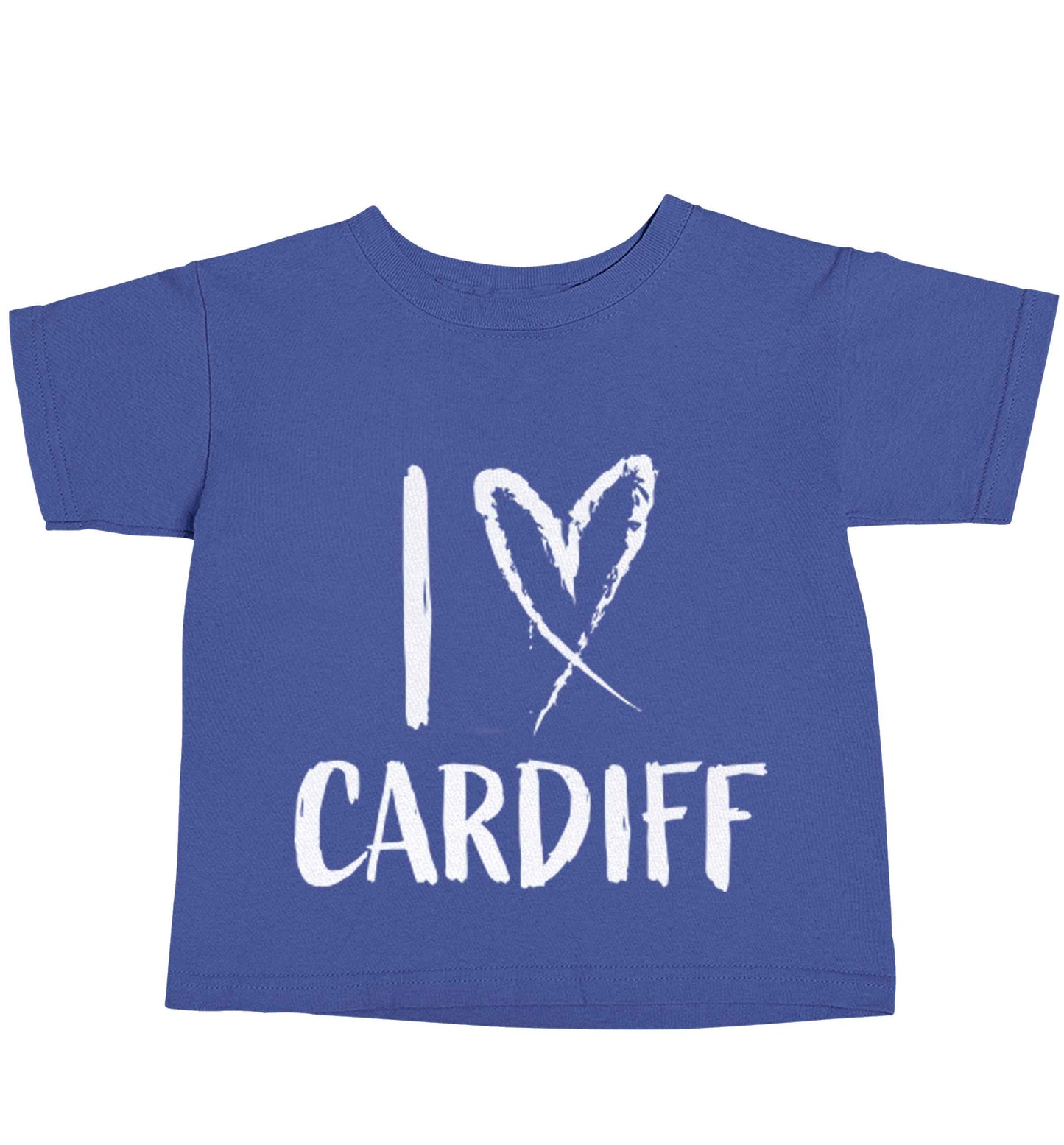I love Cardiff blue baby toddler Tshirt 2 Years