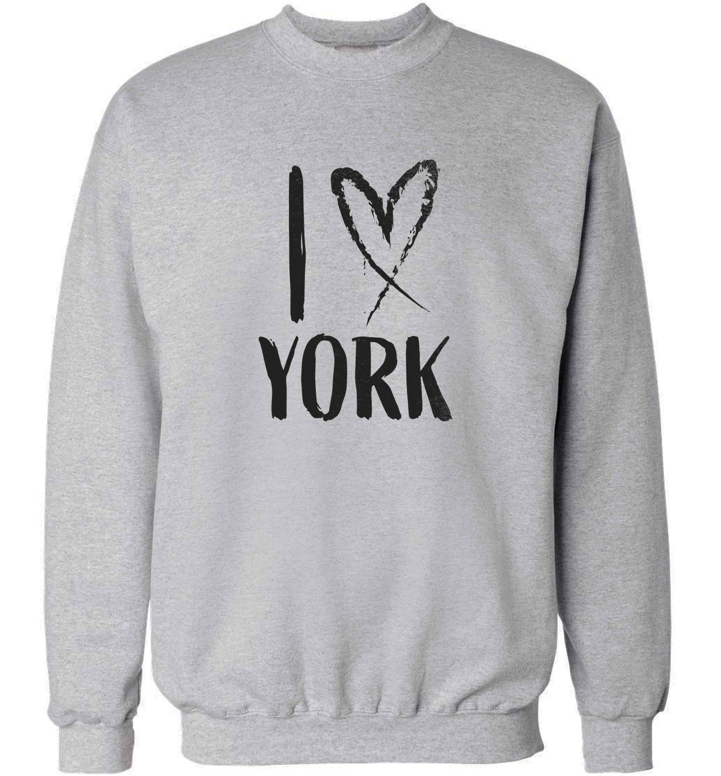 I love York adult's unisex grey sweater 2XL