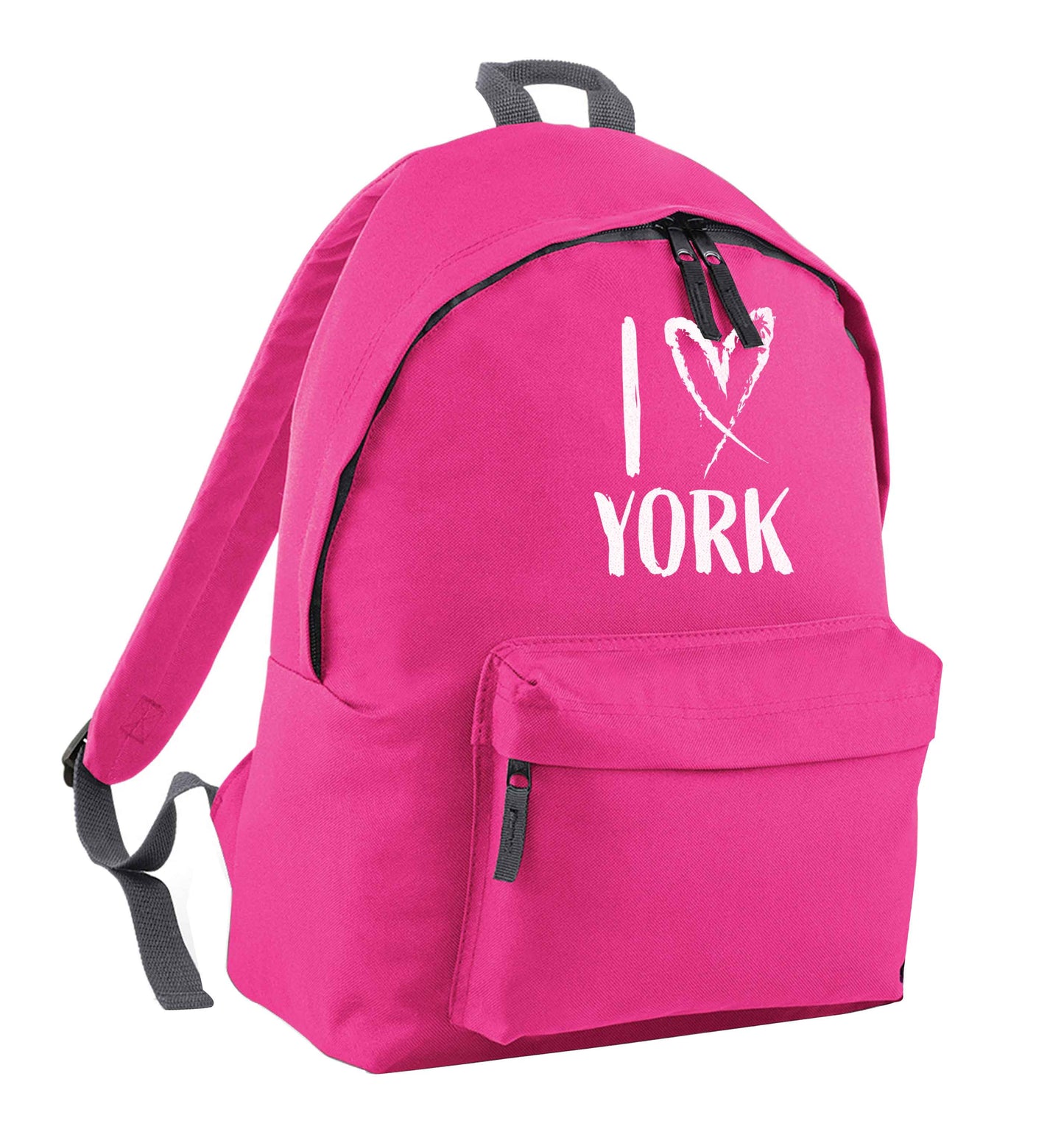 I love York pink adults backpack