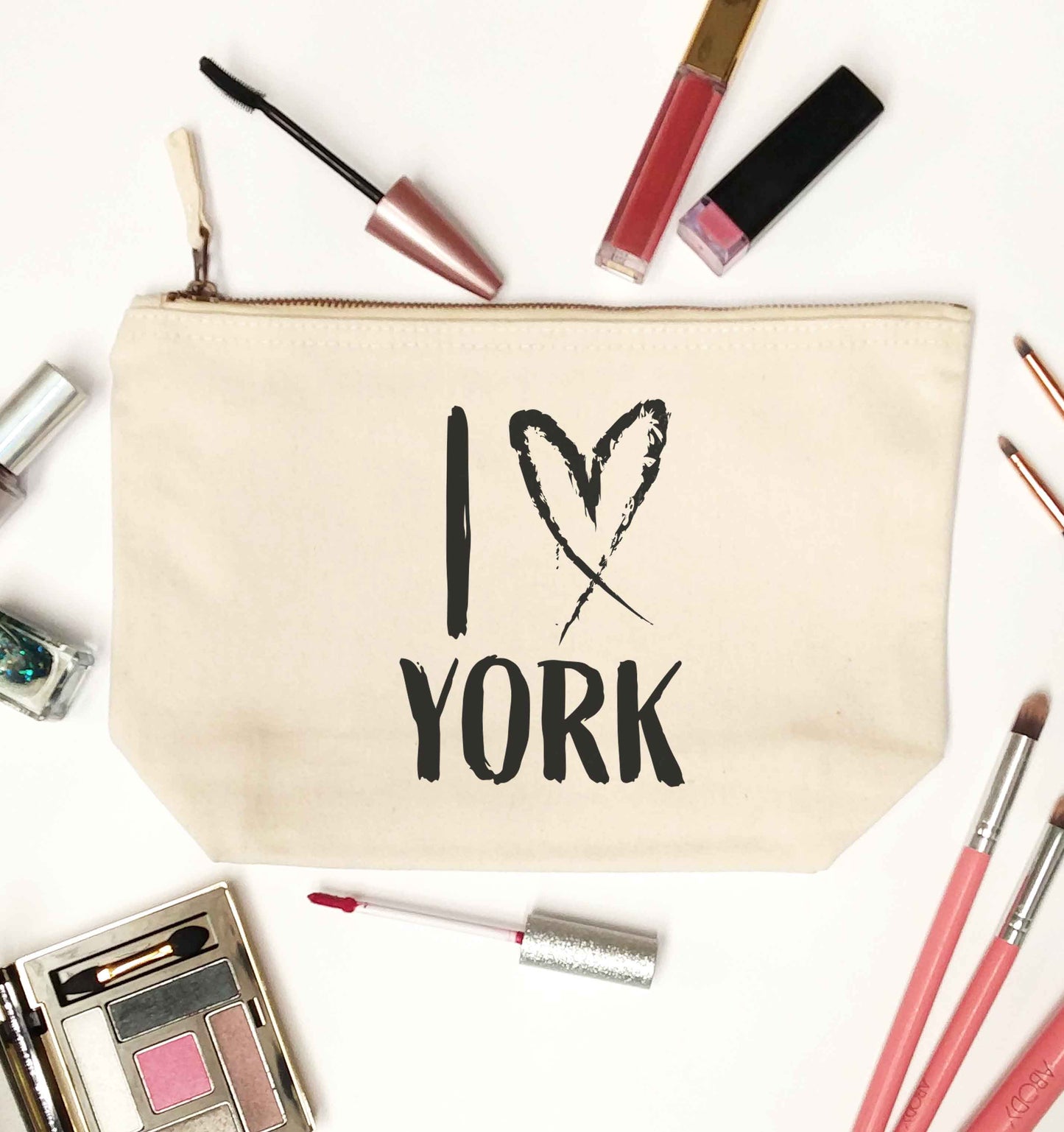 I love York natural makeup bag