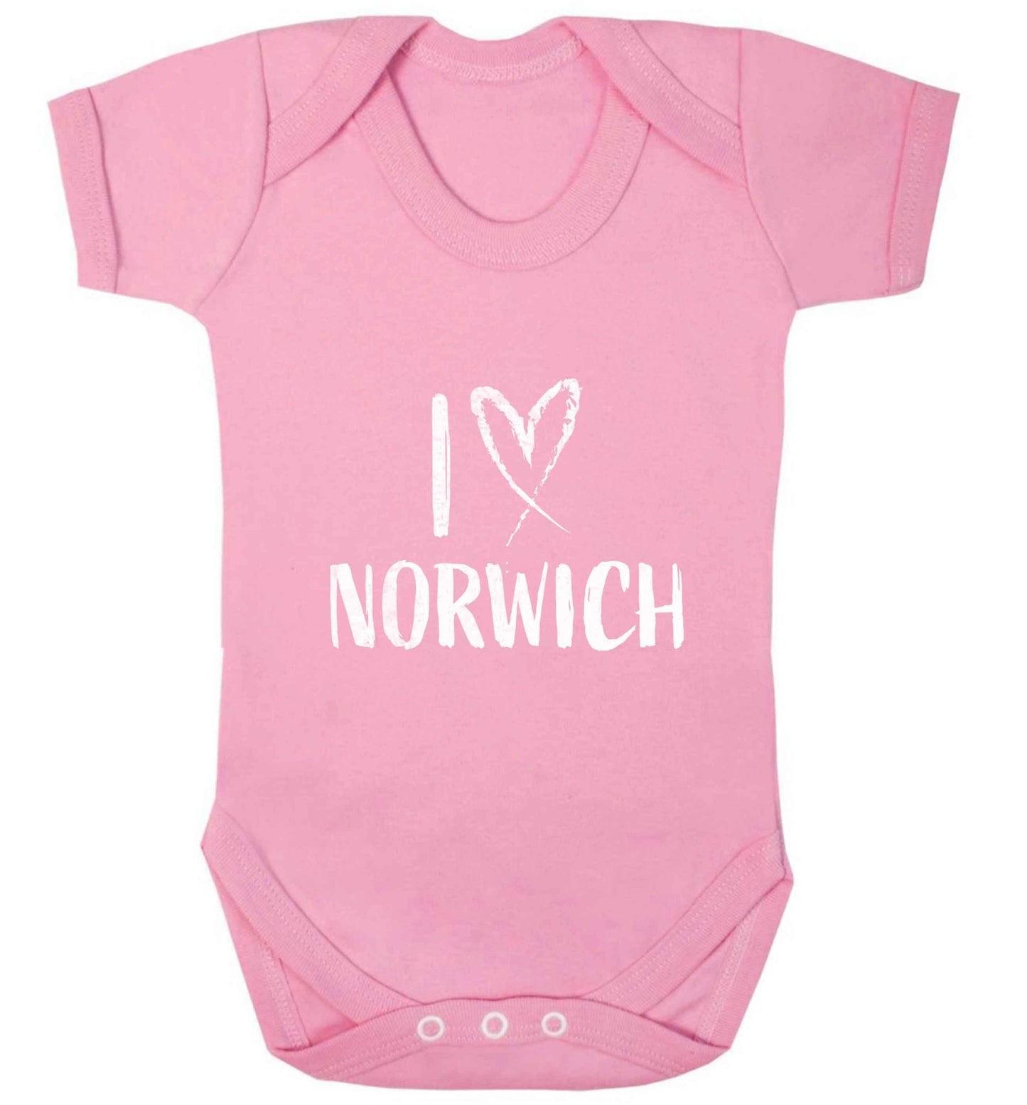 I love Norwich baby vest pale pink 18-24 months