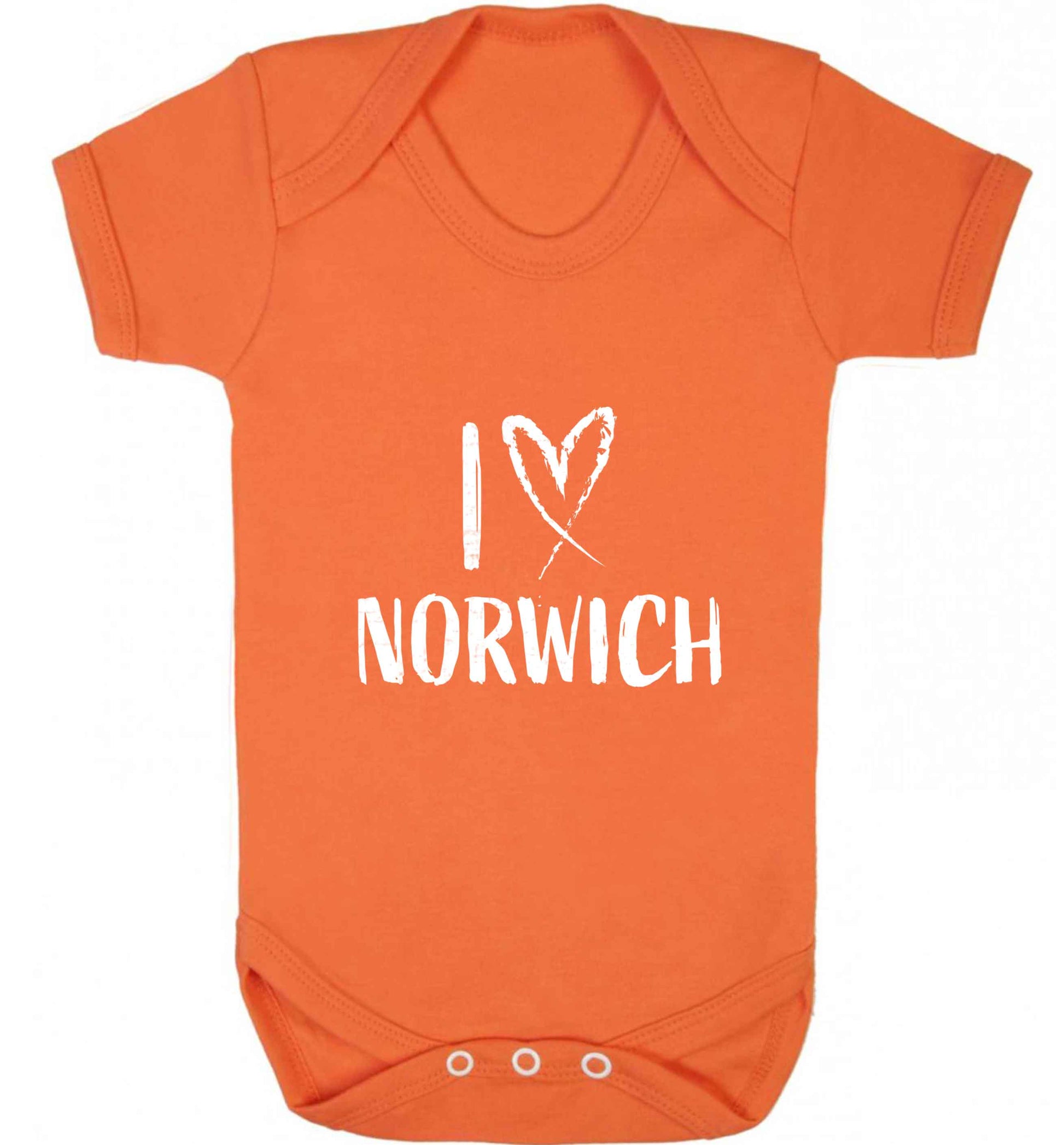 I love Norwich baby vest orange 18-24 months