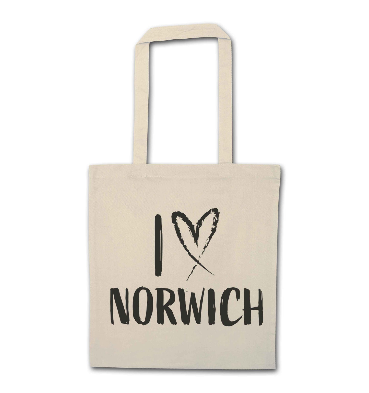 I love Norwich natural tote bag