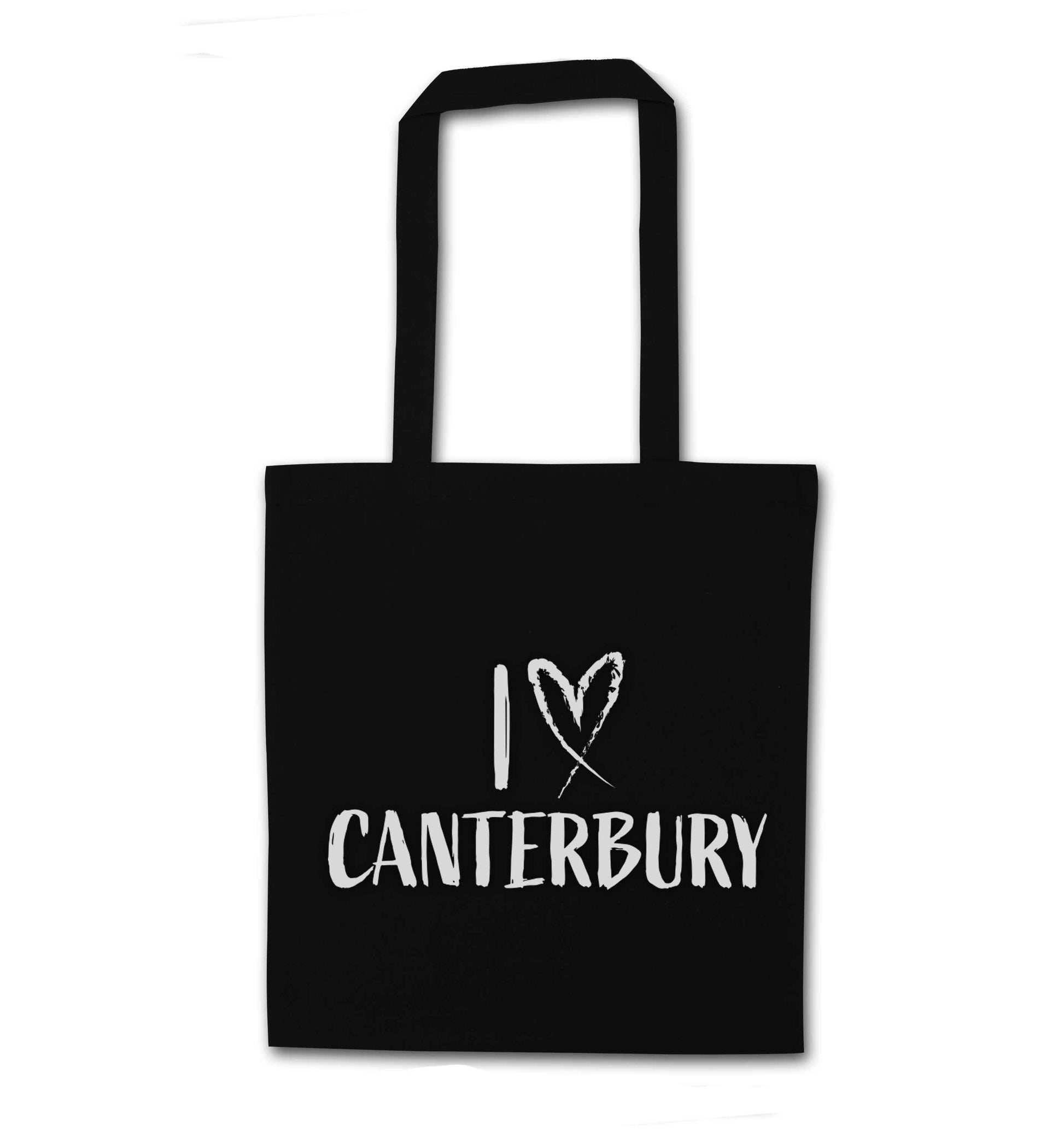 I love Canterbury black tote bag