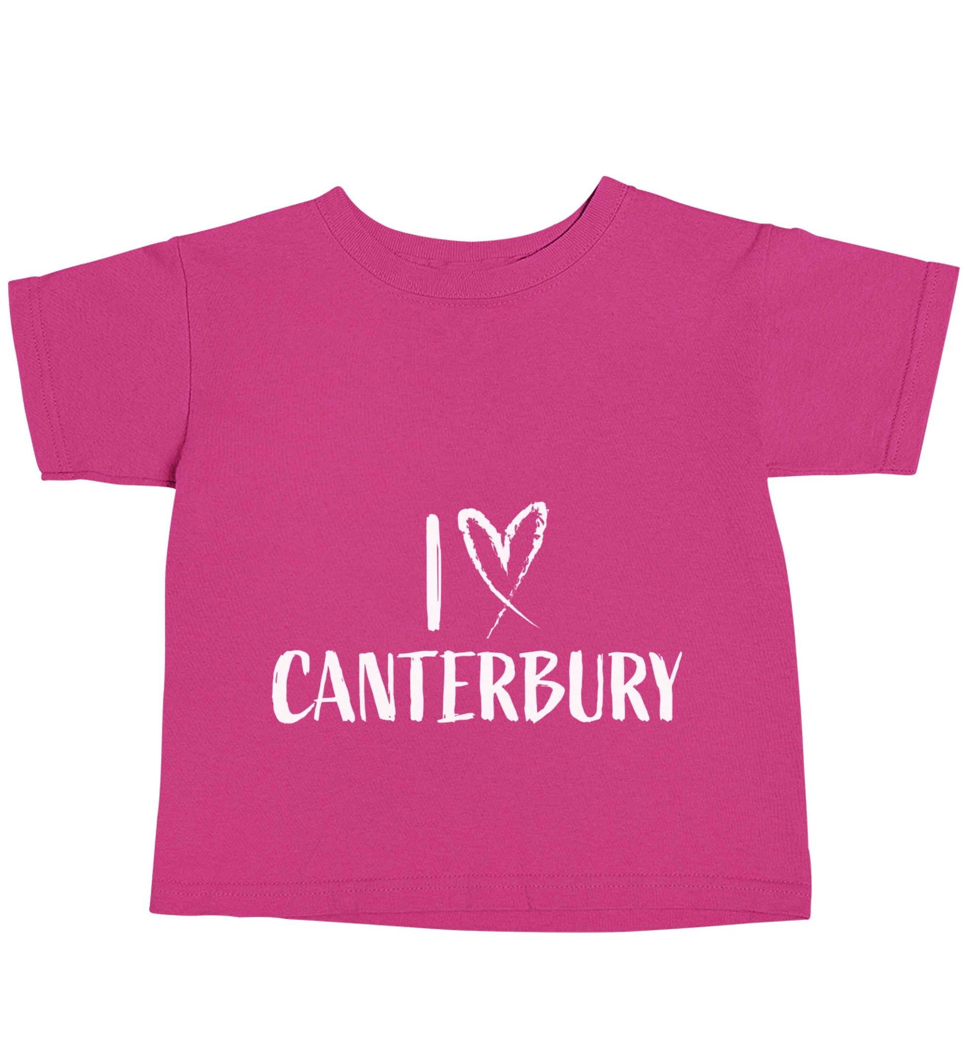 I love Canterbury pink baby toddler Tshirt 2 Years
