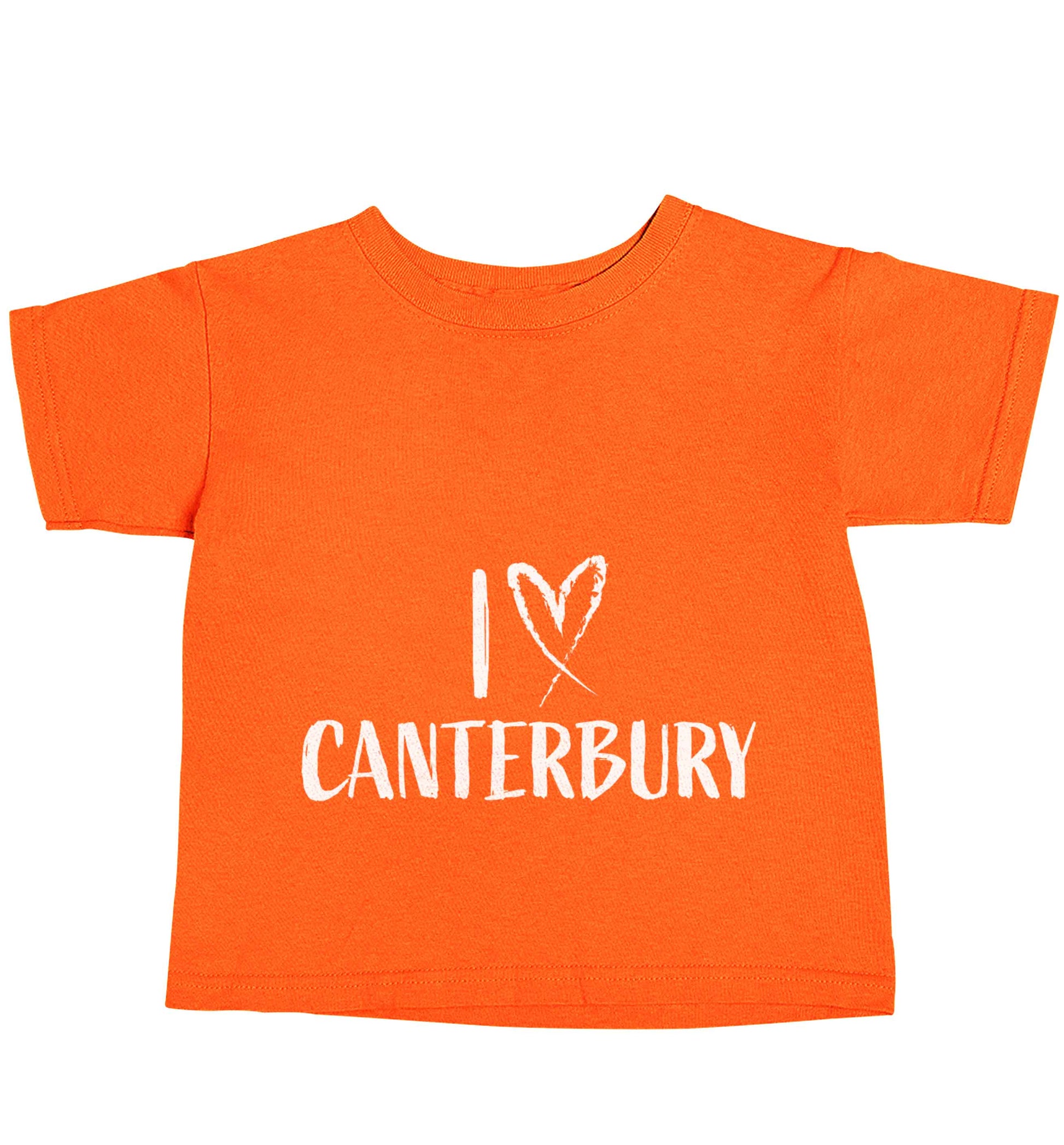 I love Canterbury orange baby toddler Tshirt 2 Years