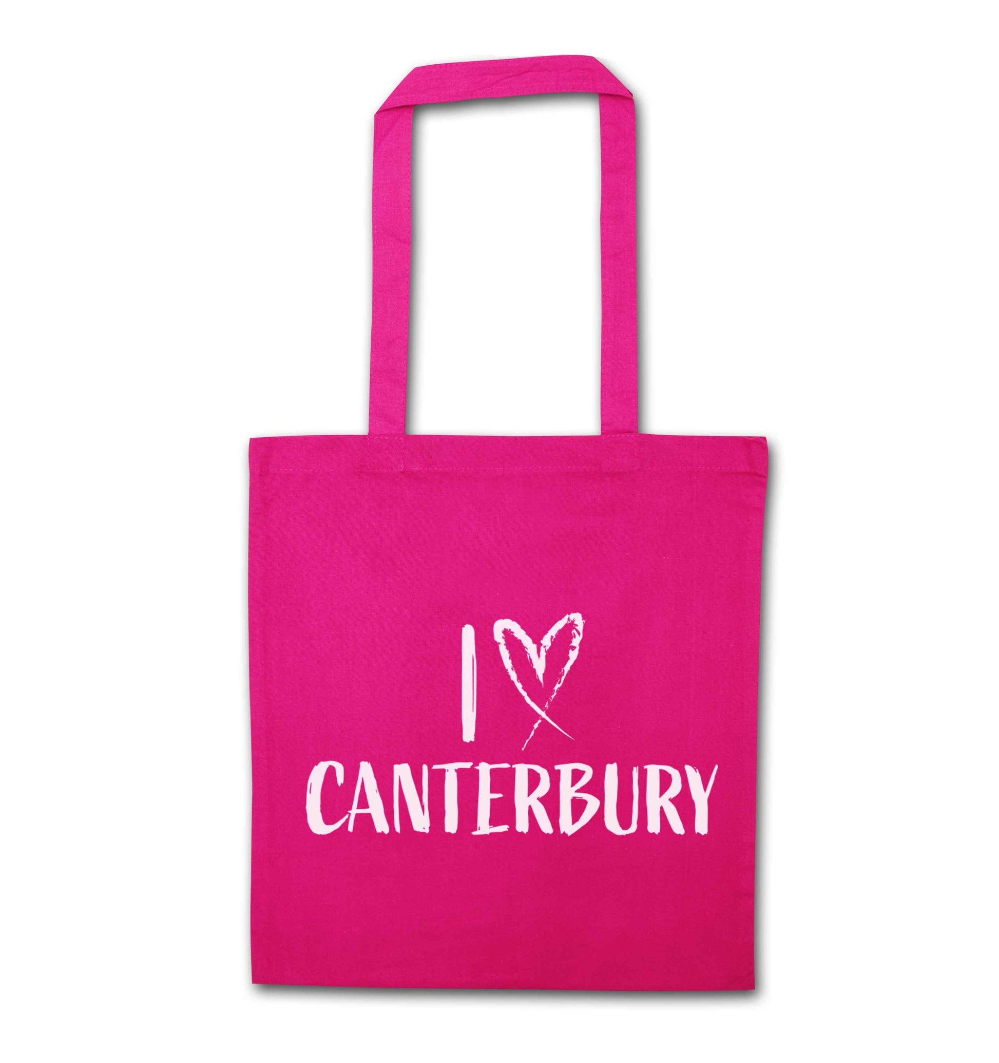 I love Canterbury pink tote bag