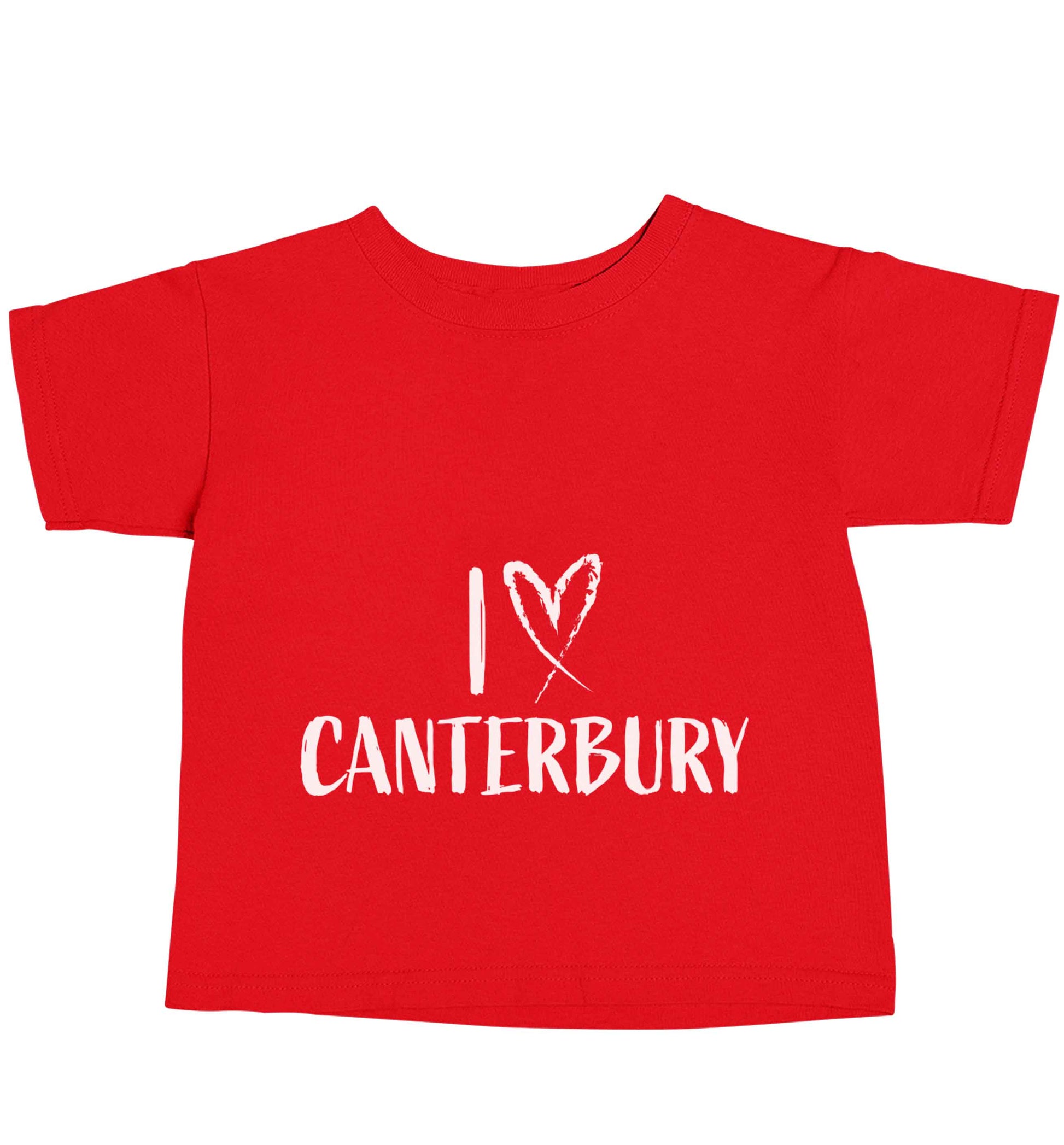 I love Canterbury red baby toddler Tshirt 2 Years
