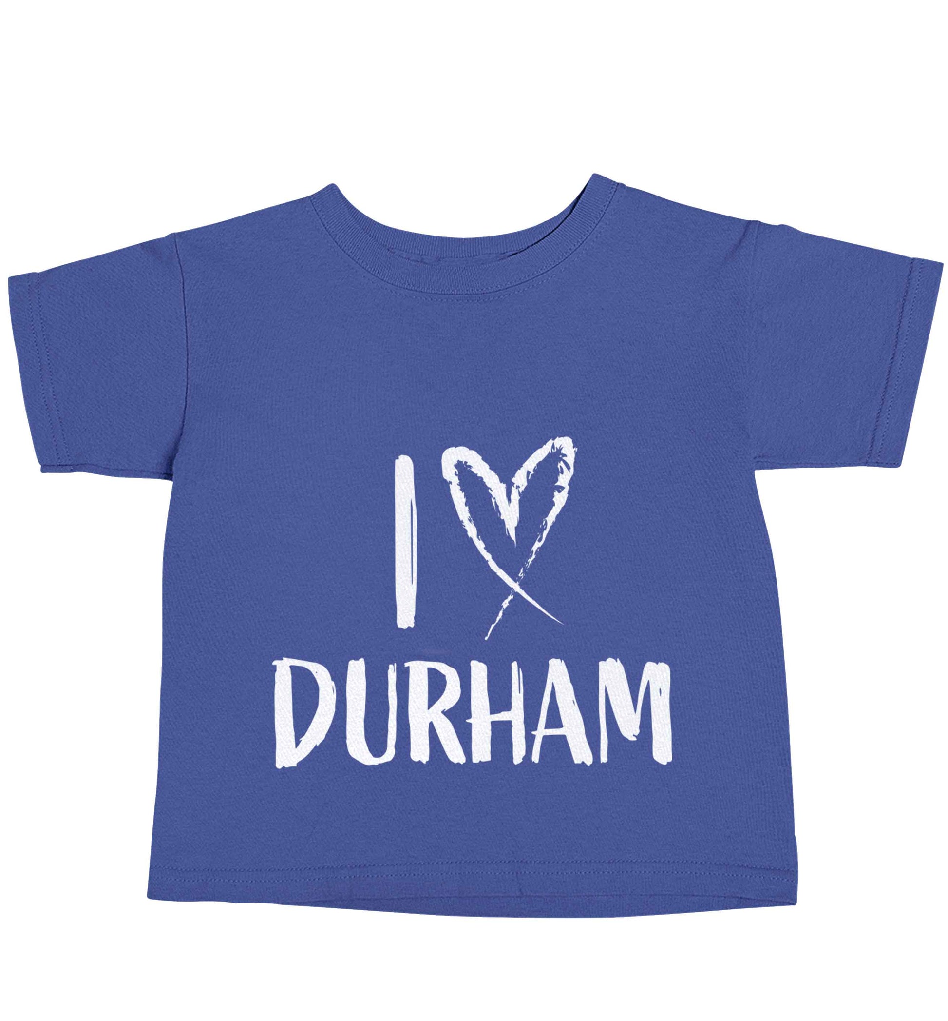 I love Durham blue baby toddler Tshirt 2 Years