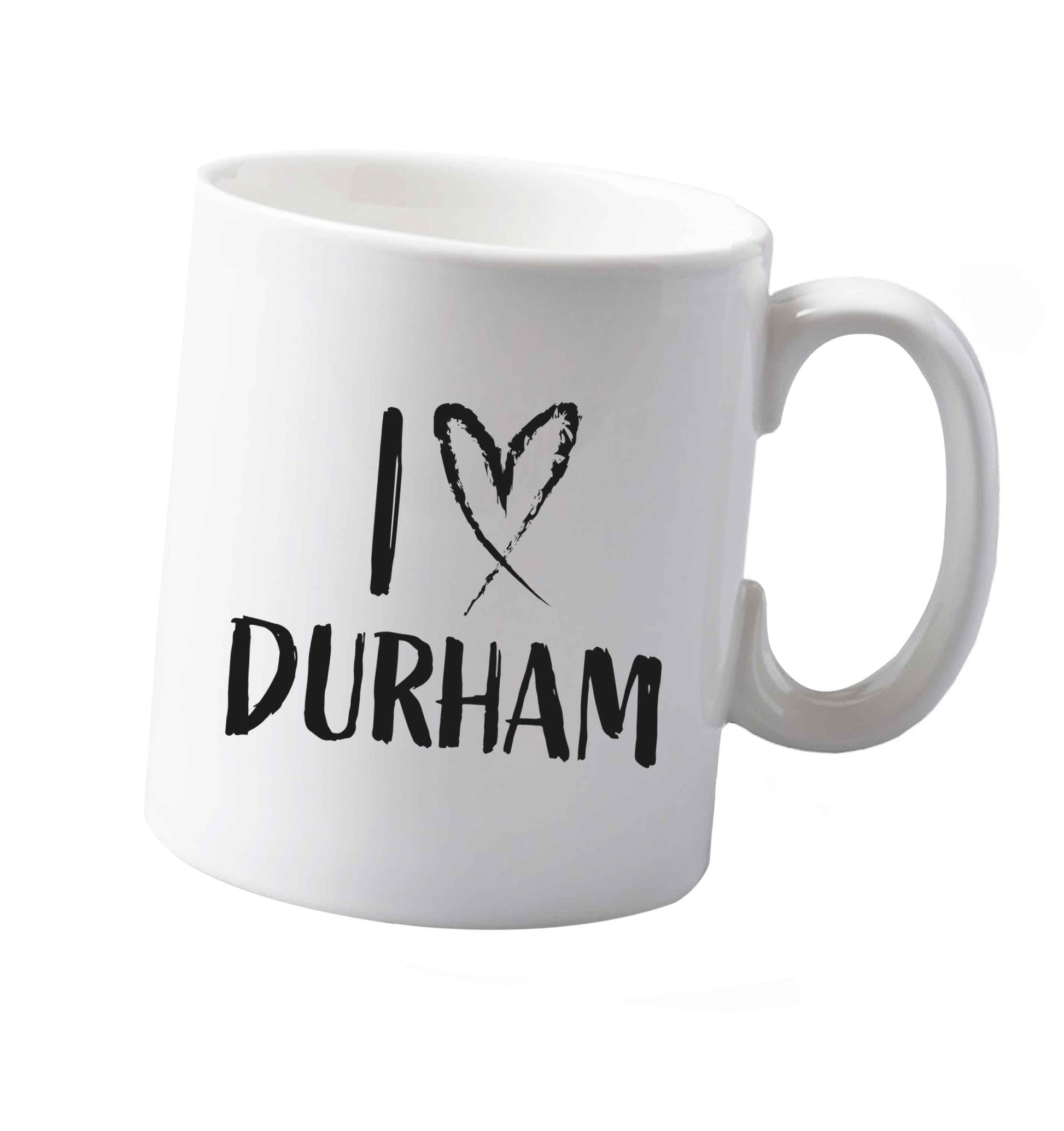 10 oz I love Durham ceramic mug both sides