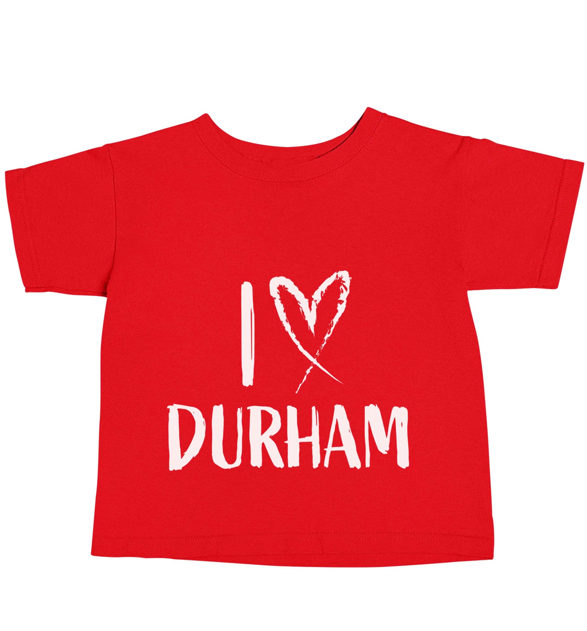I love Durham red baby toddler Tshirt 2 Years