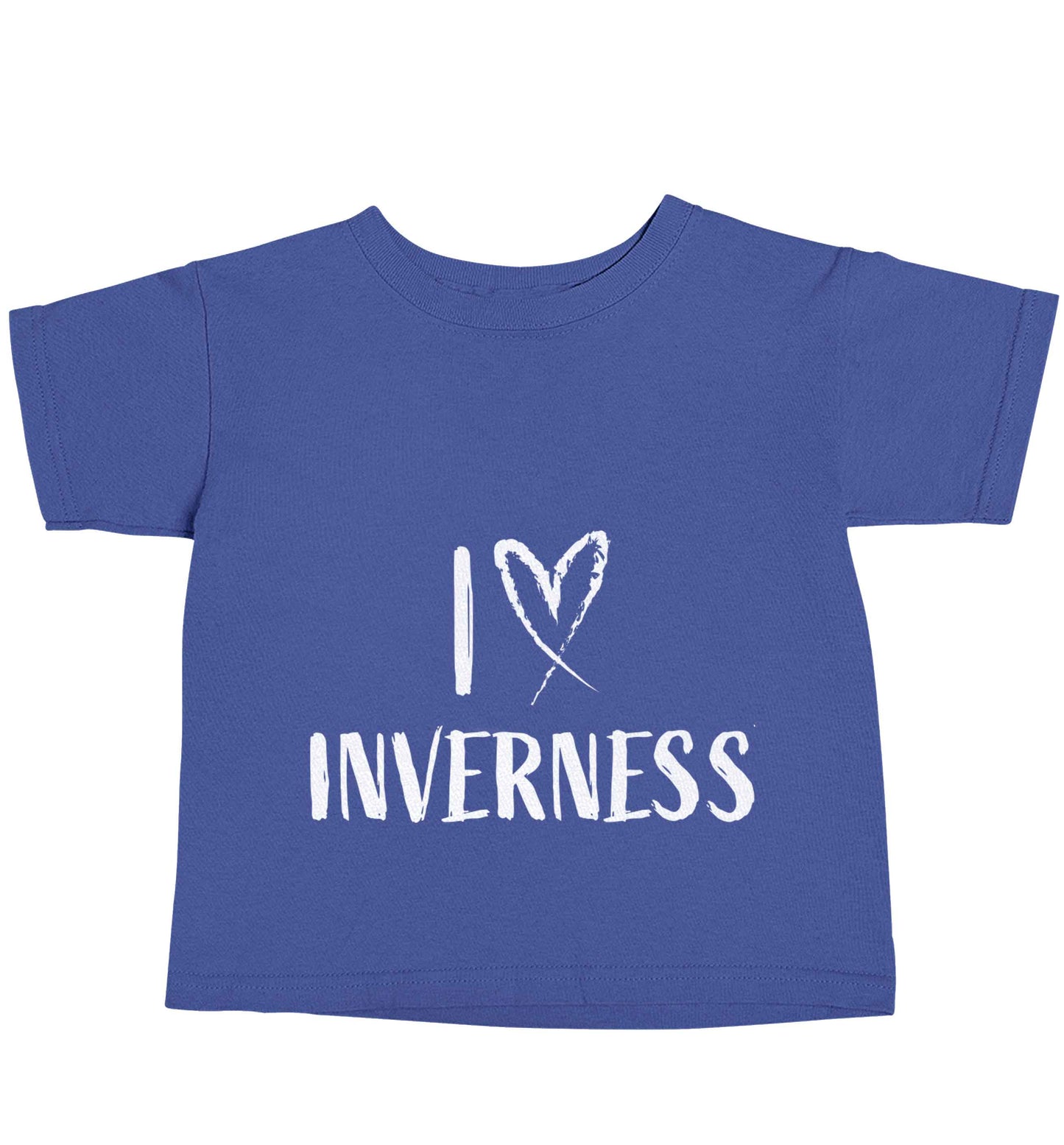 I love Inverness blue baby toddler Tshirt 2 Years