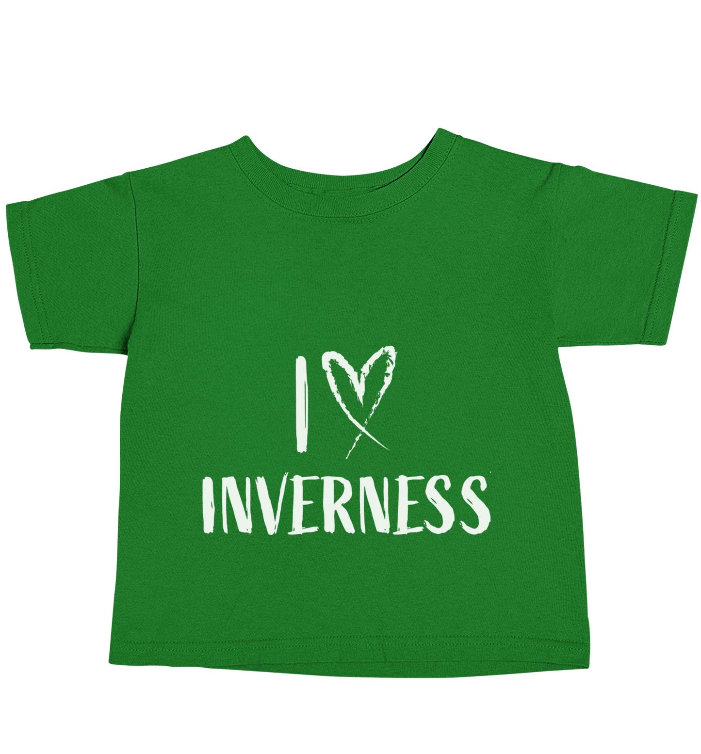 I love Inverness green baby toddler Tshirt 2 Years