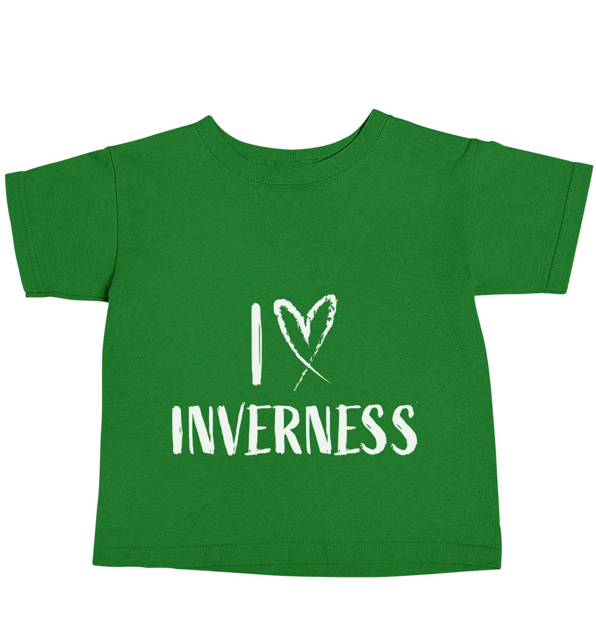 I love Inverness green baby toddler Tshirt 2 Years