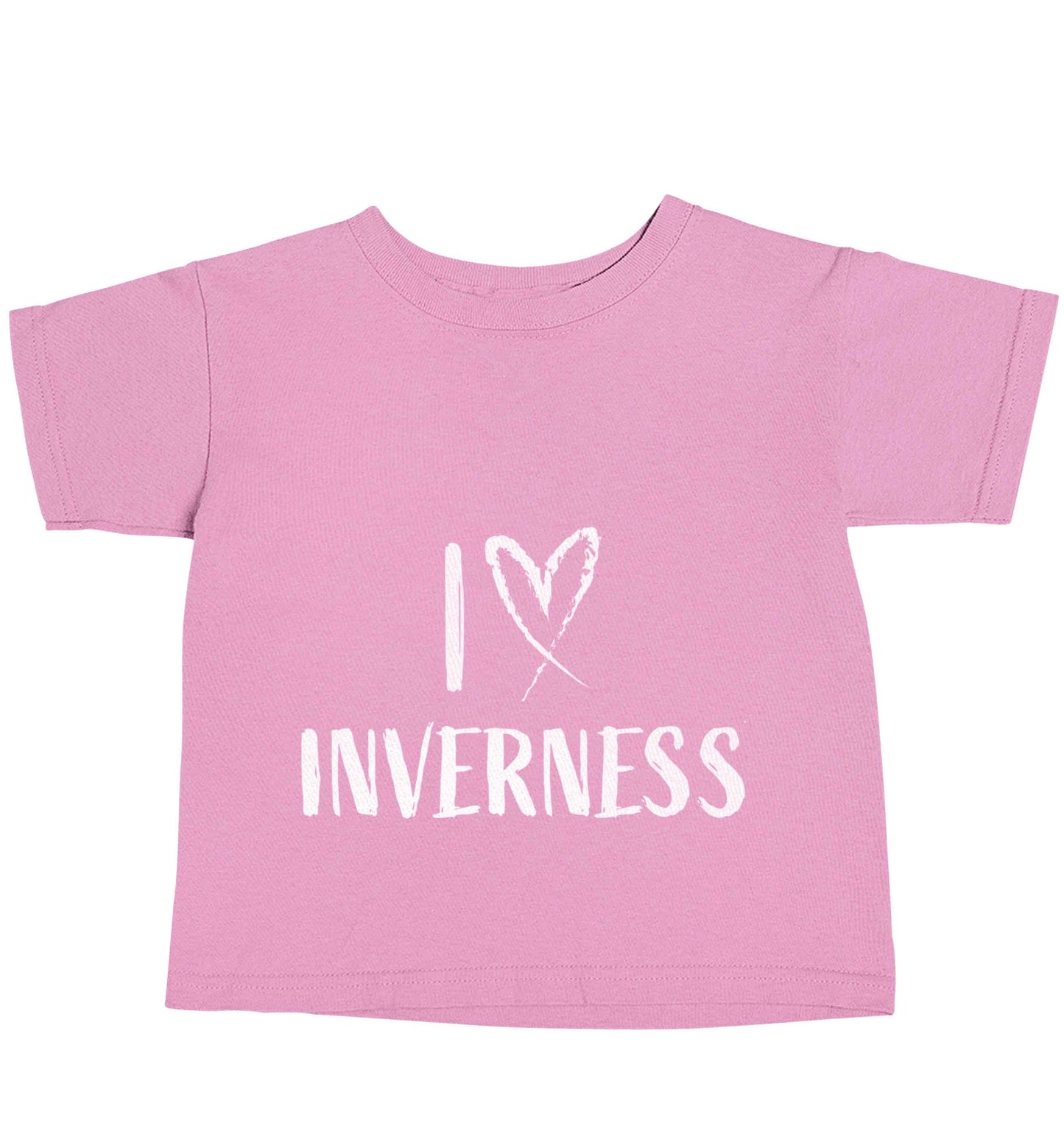 I love Inverness light pink baby toddler Tshirt 2 Years