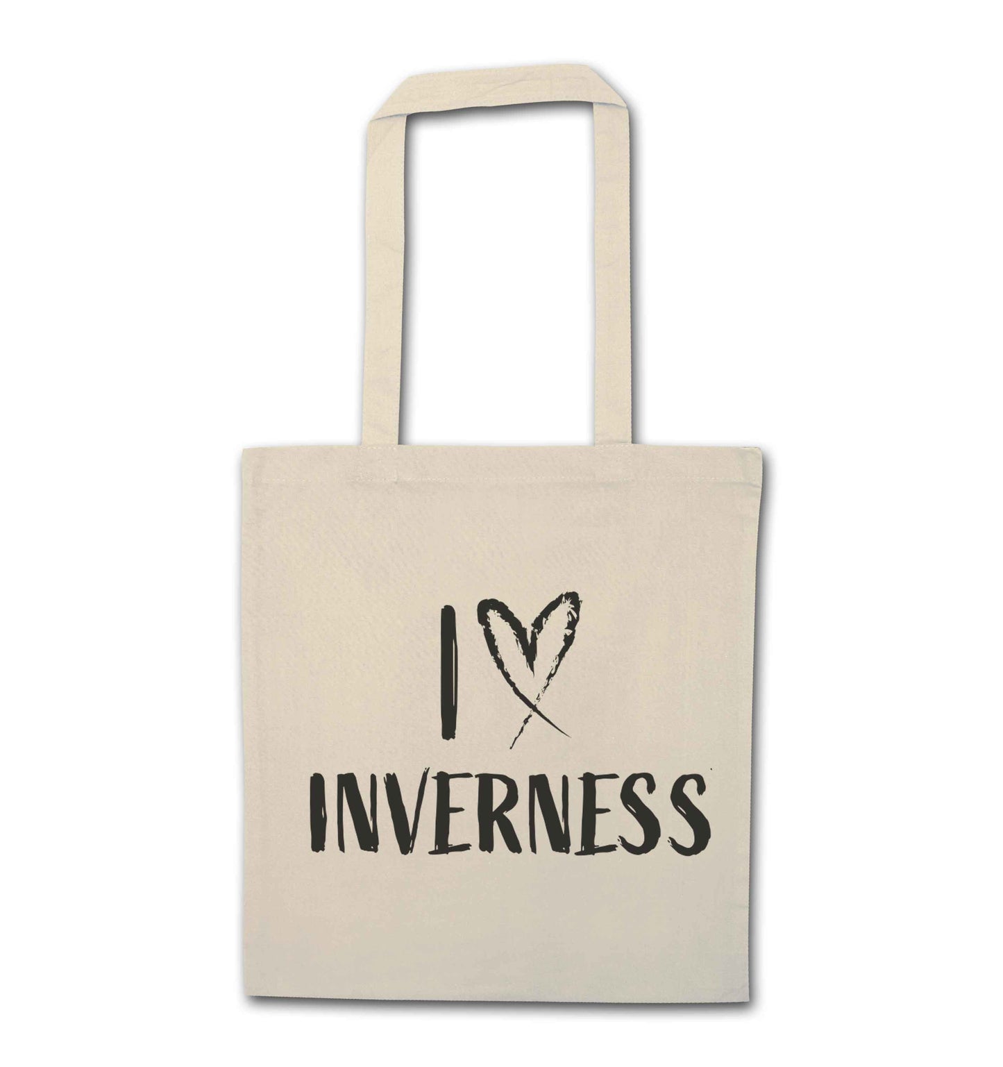I love Inverness natural tote bag