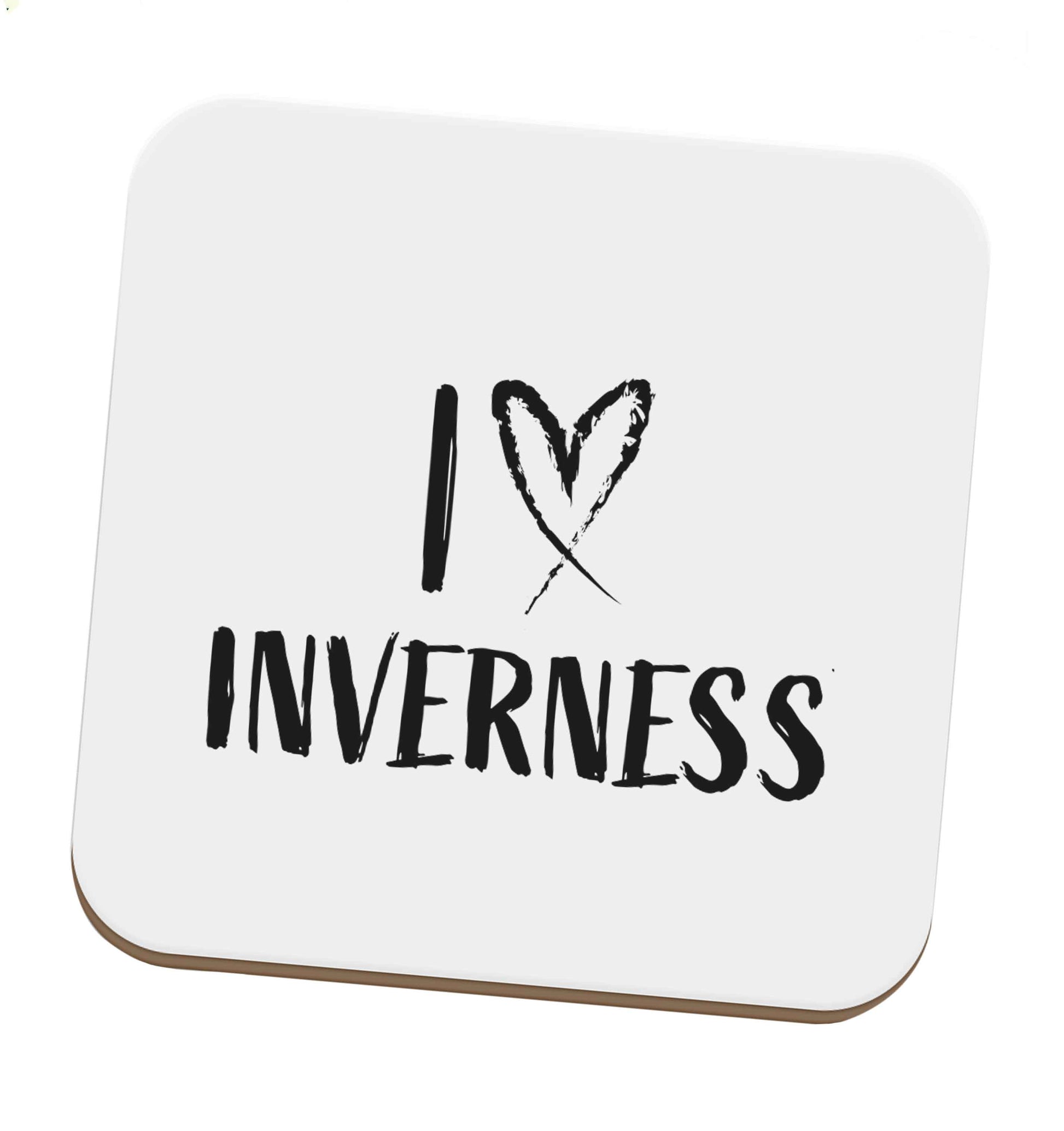I love Inverness set of four coasters