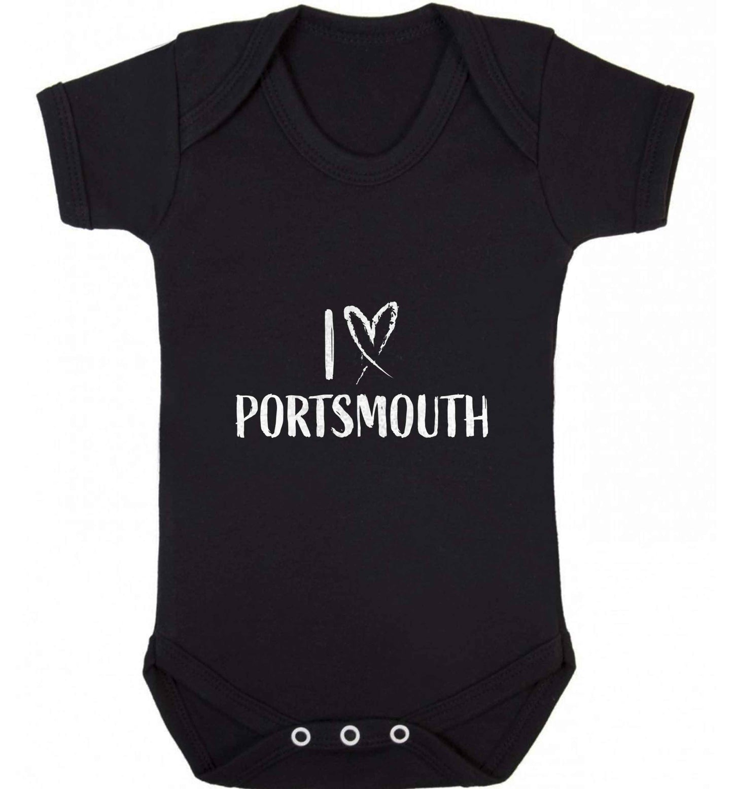 I love Portsmouth baby vest black 18-24 months