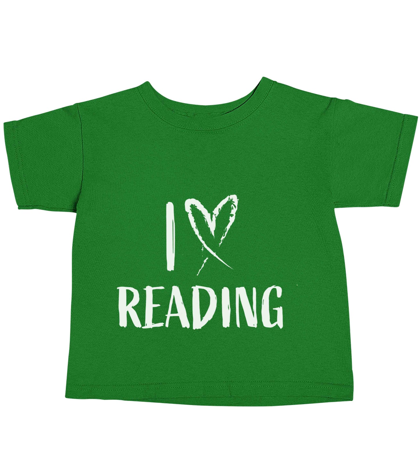 I love Reading green baby toddler Tshirt 2 Years