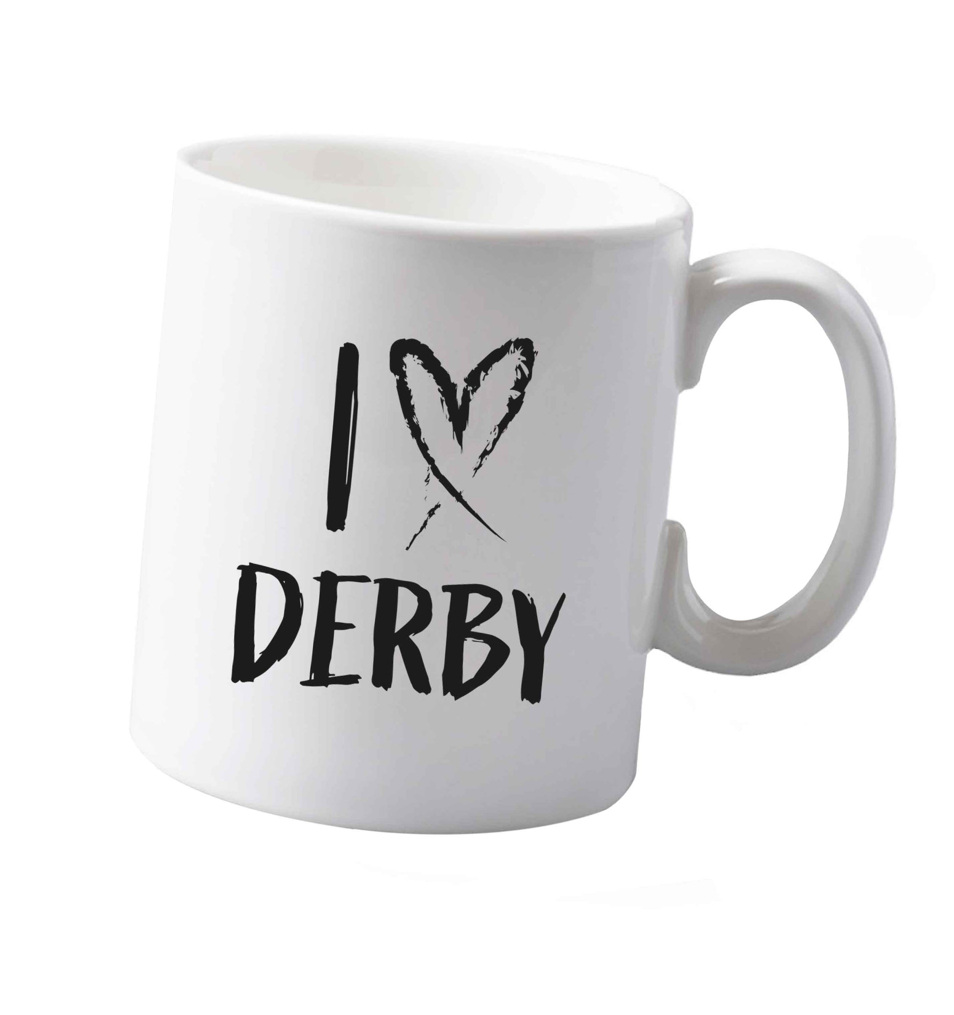 10 oz I love Derby ceramic mug both sides