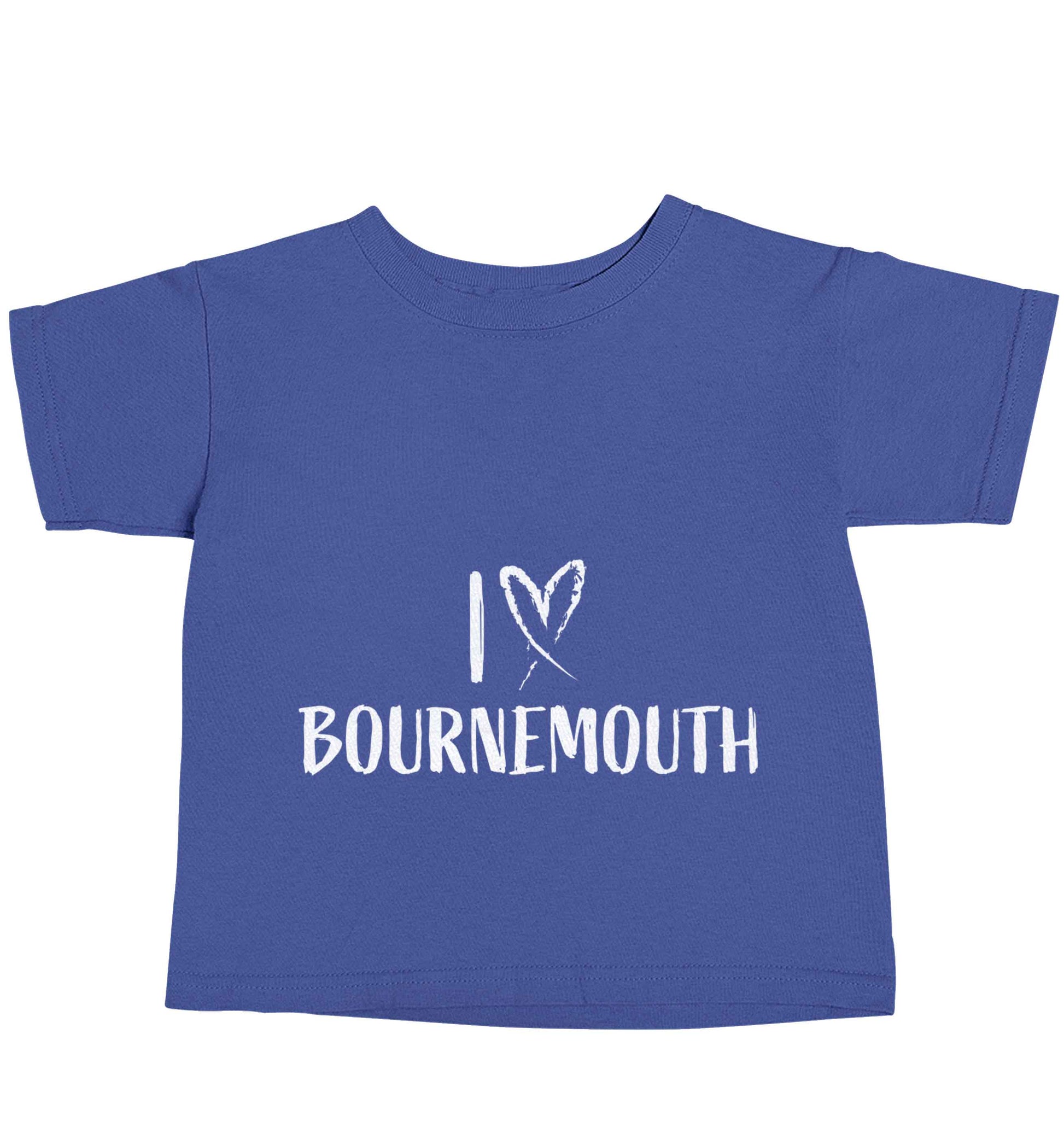 I love Bournemouth blue baby toddler Tshirt 2 Years