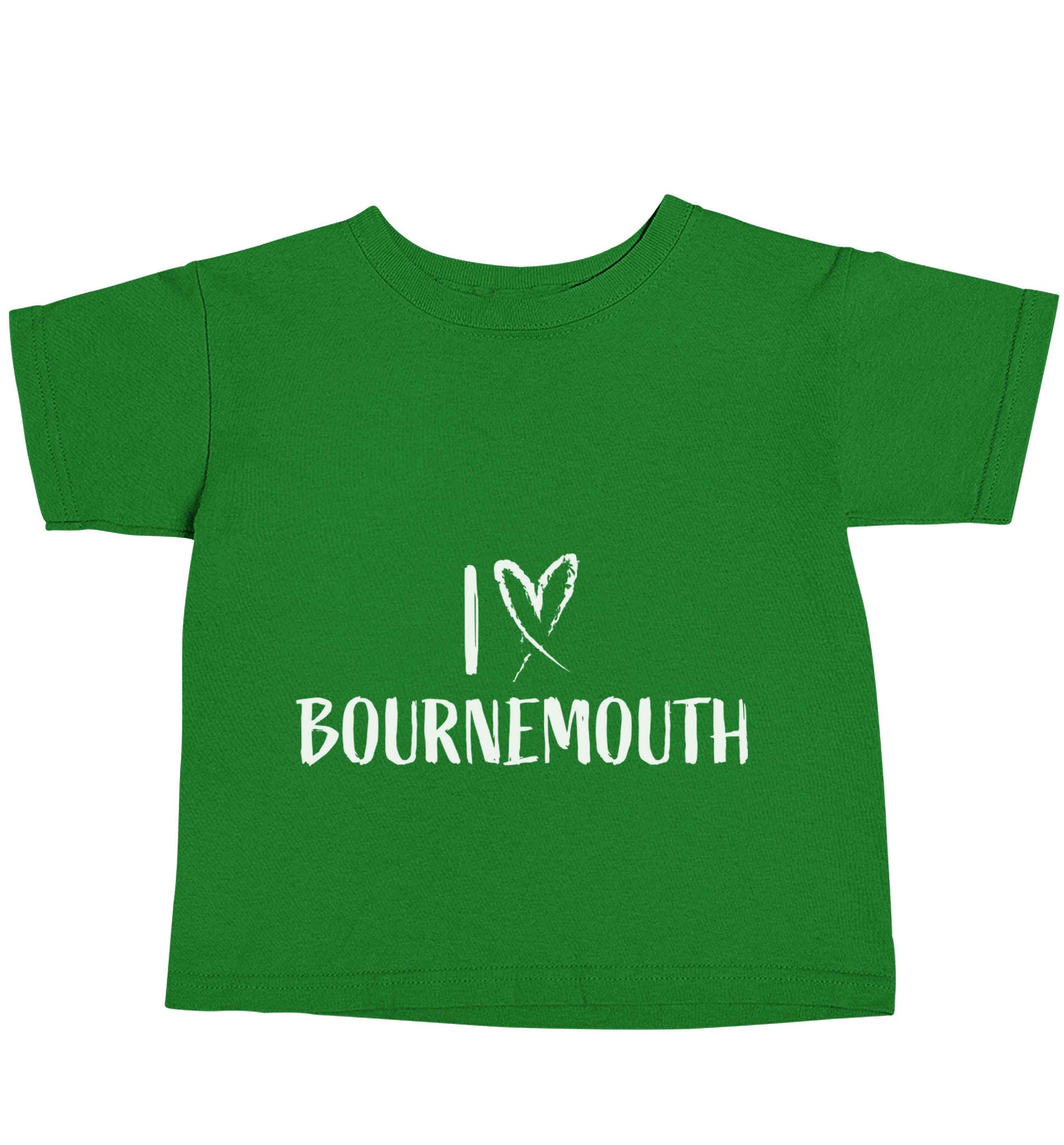 I love Bournemouth green baby toddler Tshirt 2 Years