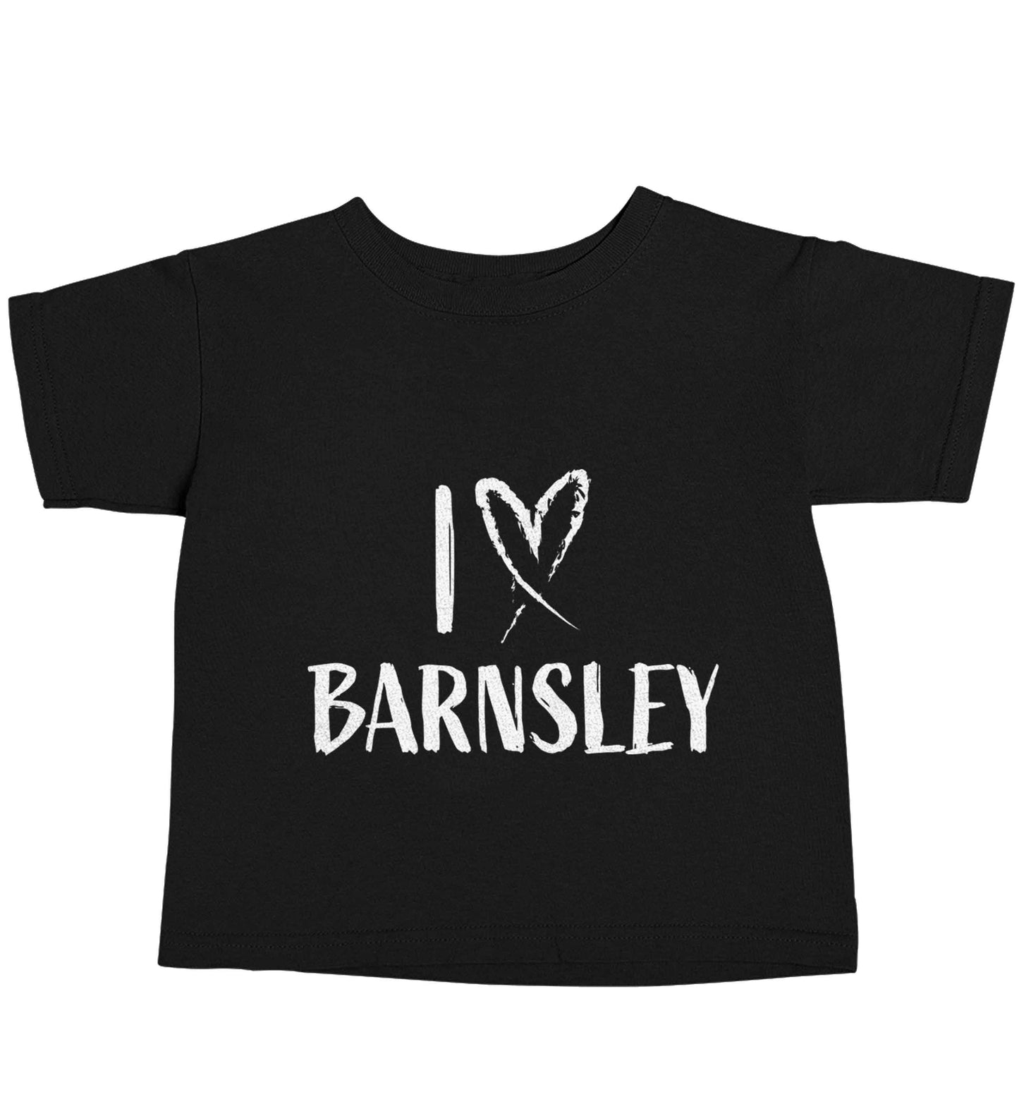 I love Barnsley Black baby toddler Tshirt 2 years
