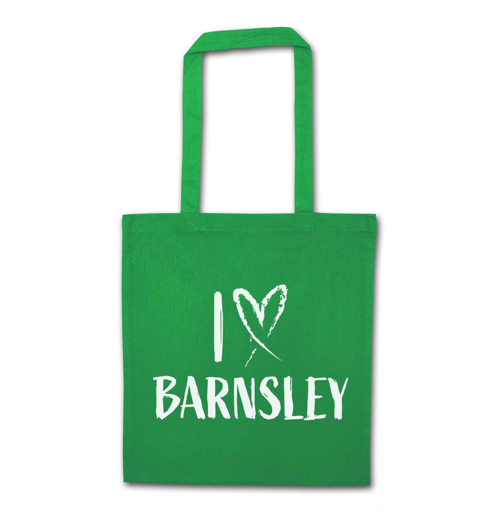 I love Barnsley green tote bag